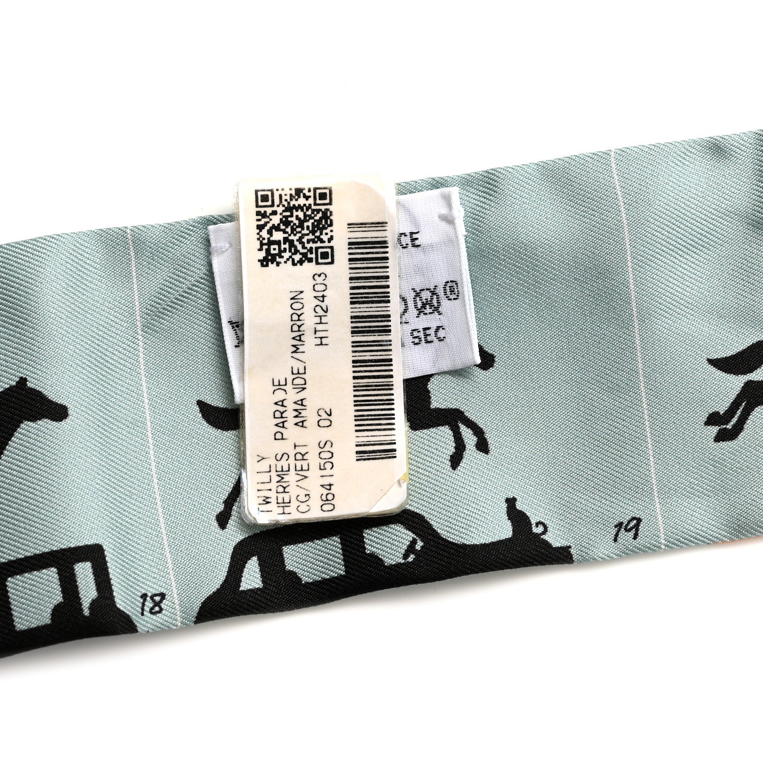 Silk Parade CG Twilly Vert Amande Marron