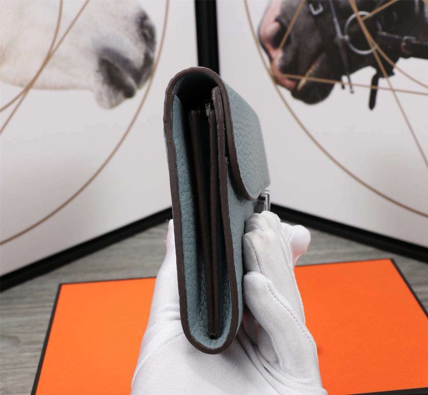 HM CLUTCH CONSTANCE 20.5 ICEBERG CALFSKIN SILVER HARDWARE