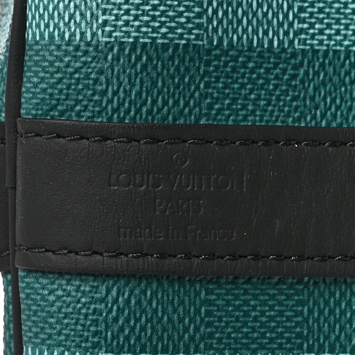 Damier Striped Keepall Bandouliere 50 Gradient Green