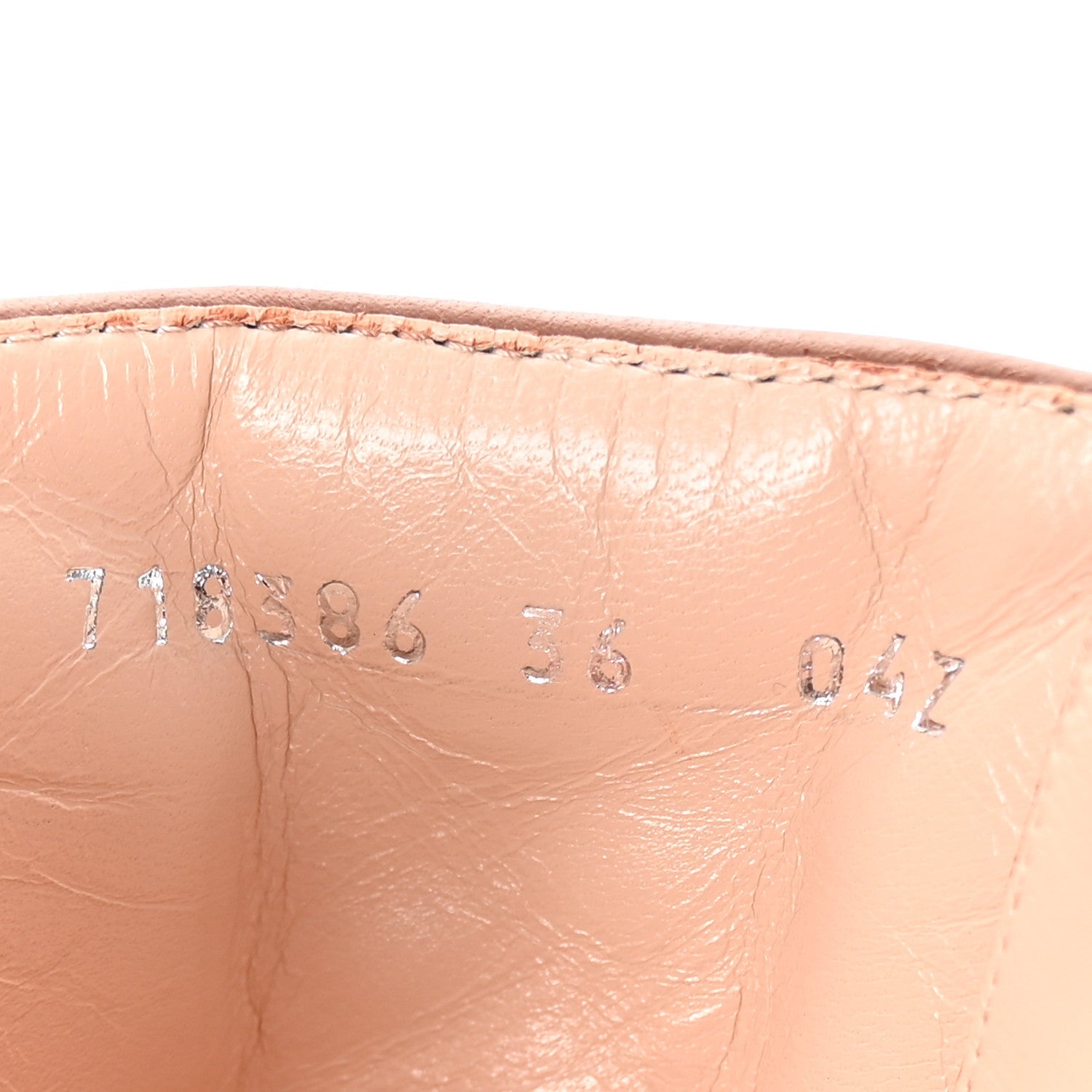 Cordovan Lux Nappa GG Matelasse Lace Up 60mm Combat Boots 36 Dark Hazel Brown