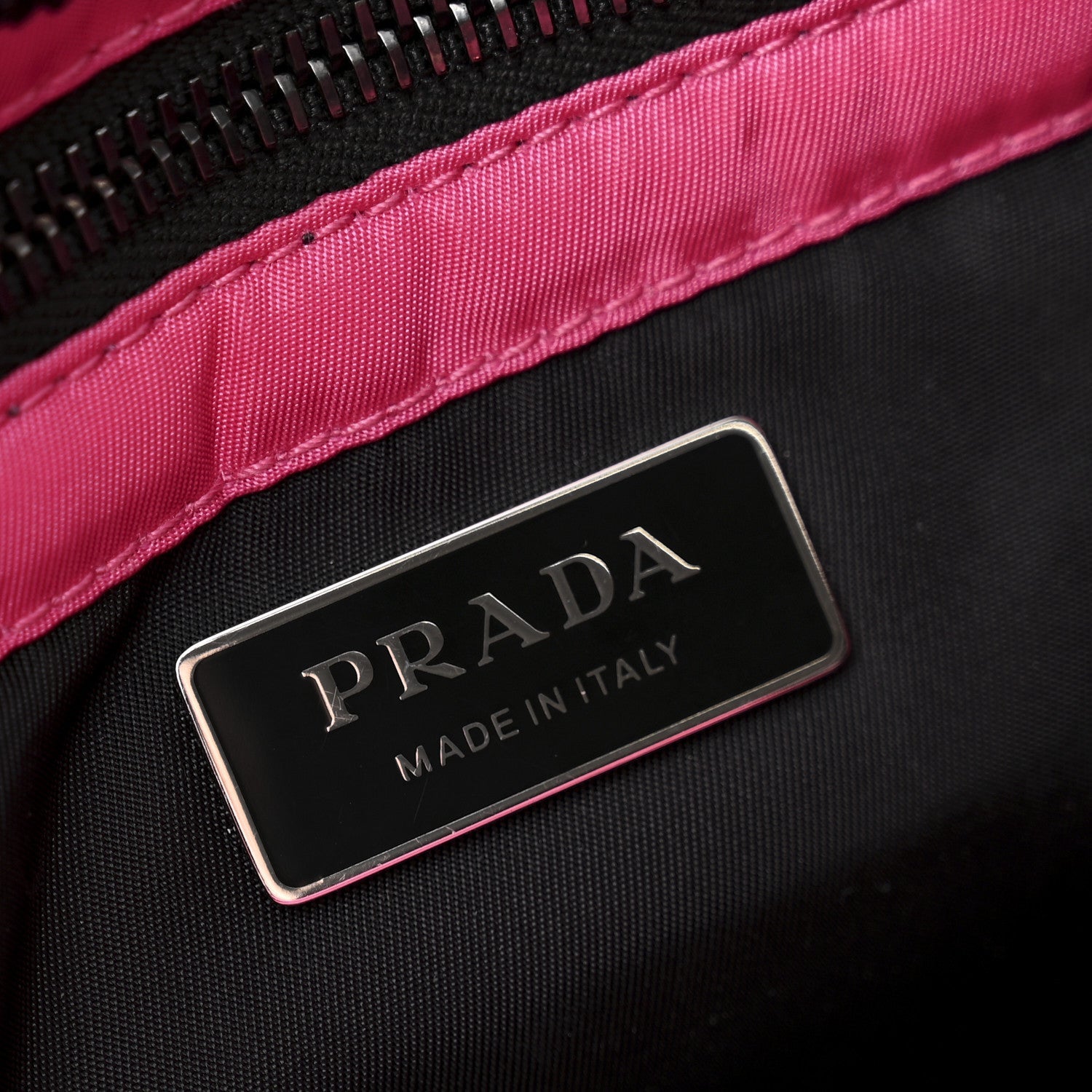 Tessuto Nylon Soft Padded Shopping Tote Fuxia