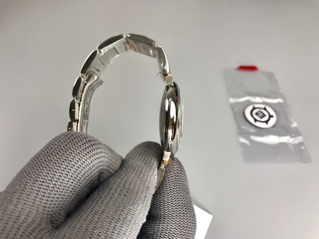 Cartier Balloon 36mm Silver Pink Gold Stainless Steel