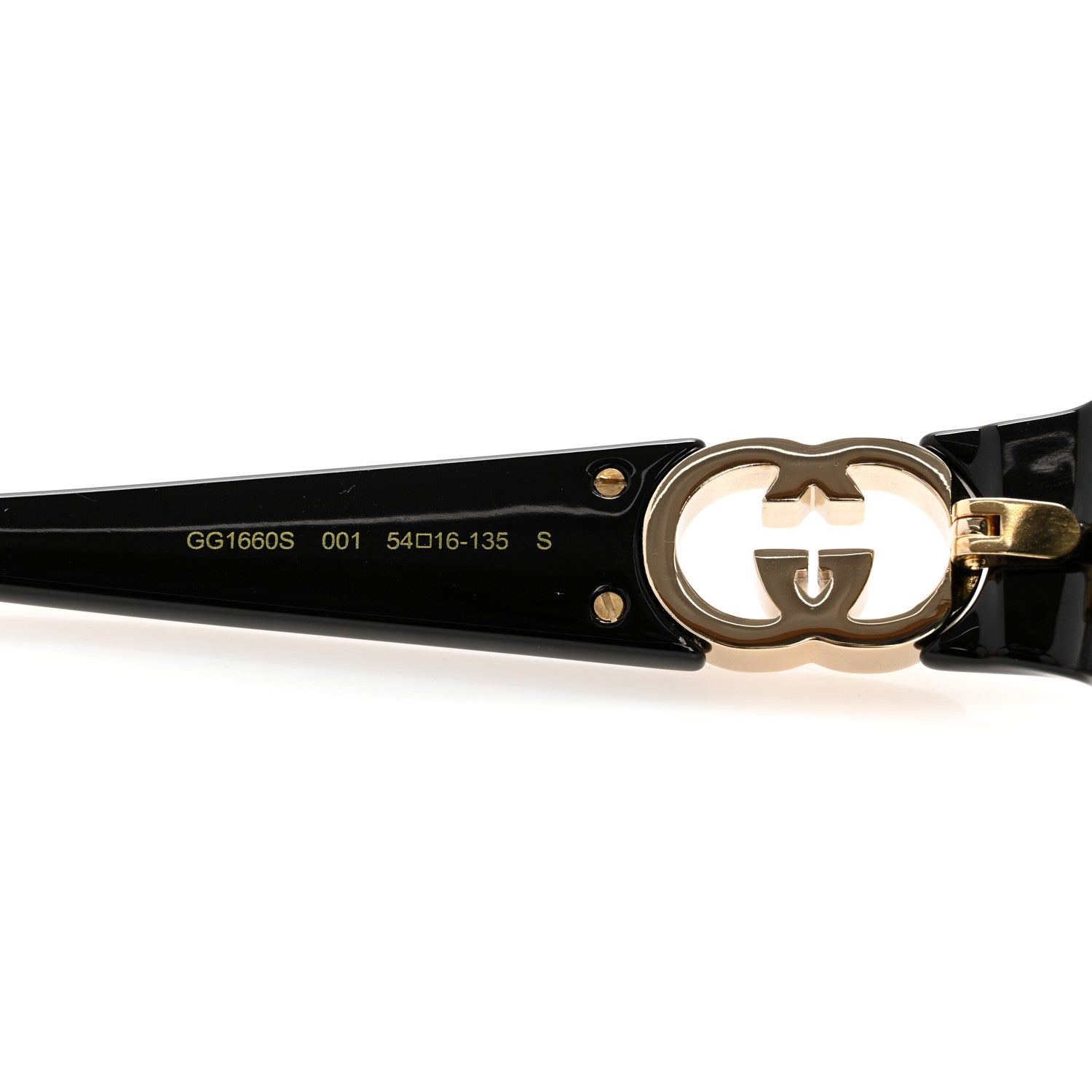 Acetate Oval Sunglasses GG1660S Black