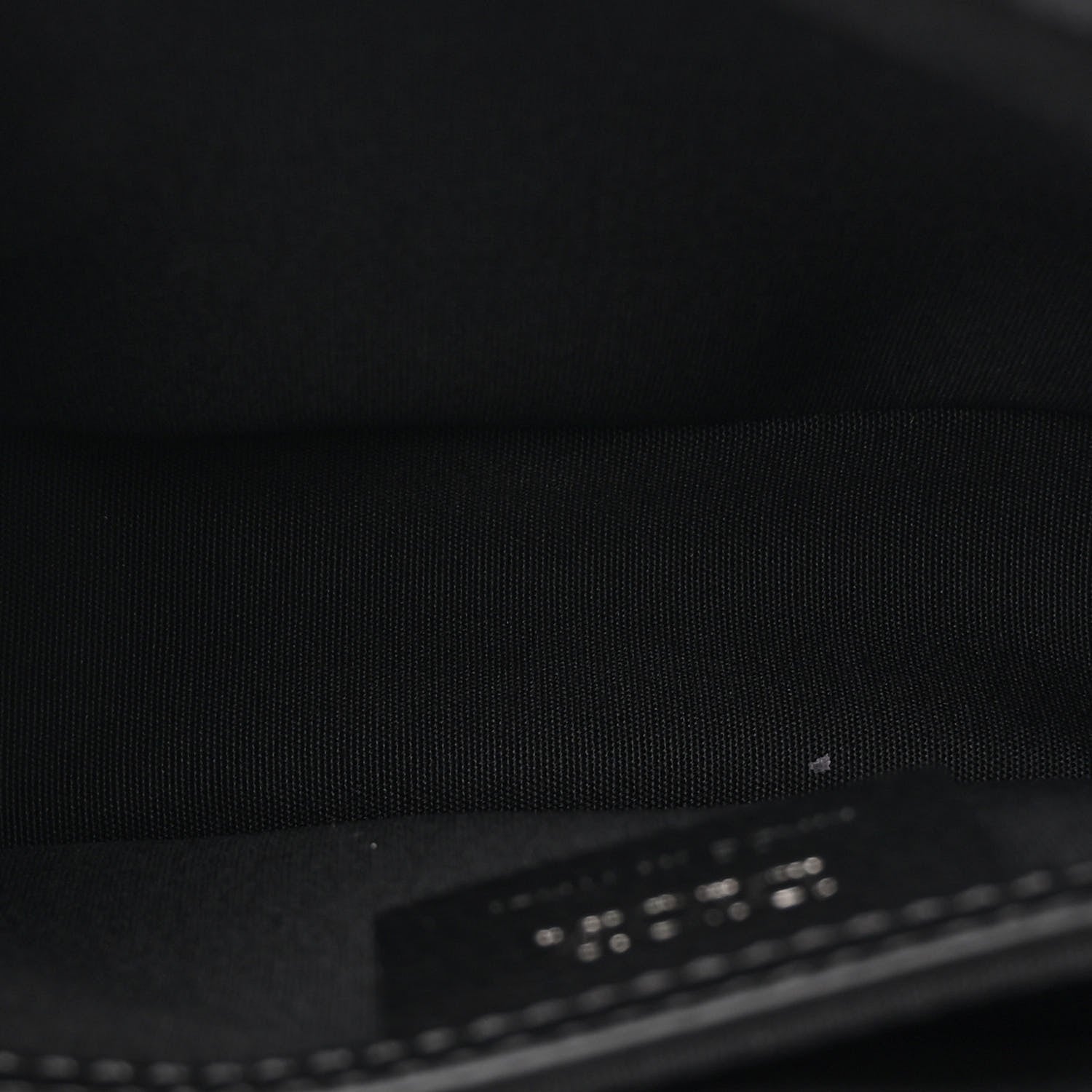 Oblique Jacquard Grained Calfskin Mini Saddle Messenger Bag With Flap Black