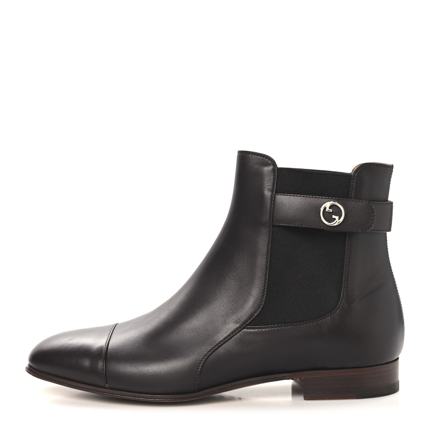 Calfskin Mens Blondie Chelsea Ankle Boots 8 Cocoa