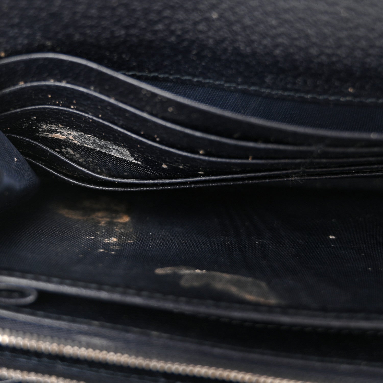 GG Supreme Monogram Textured Dollar Calfskin Mini Dionysus Chain Wallet Beige Blue