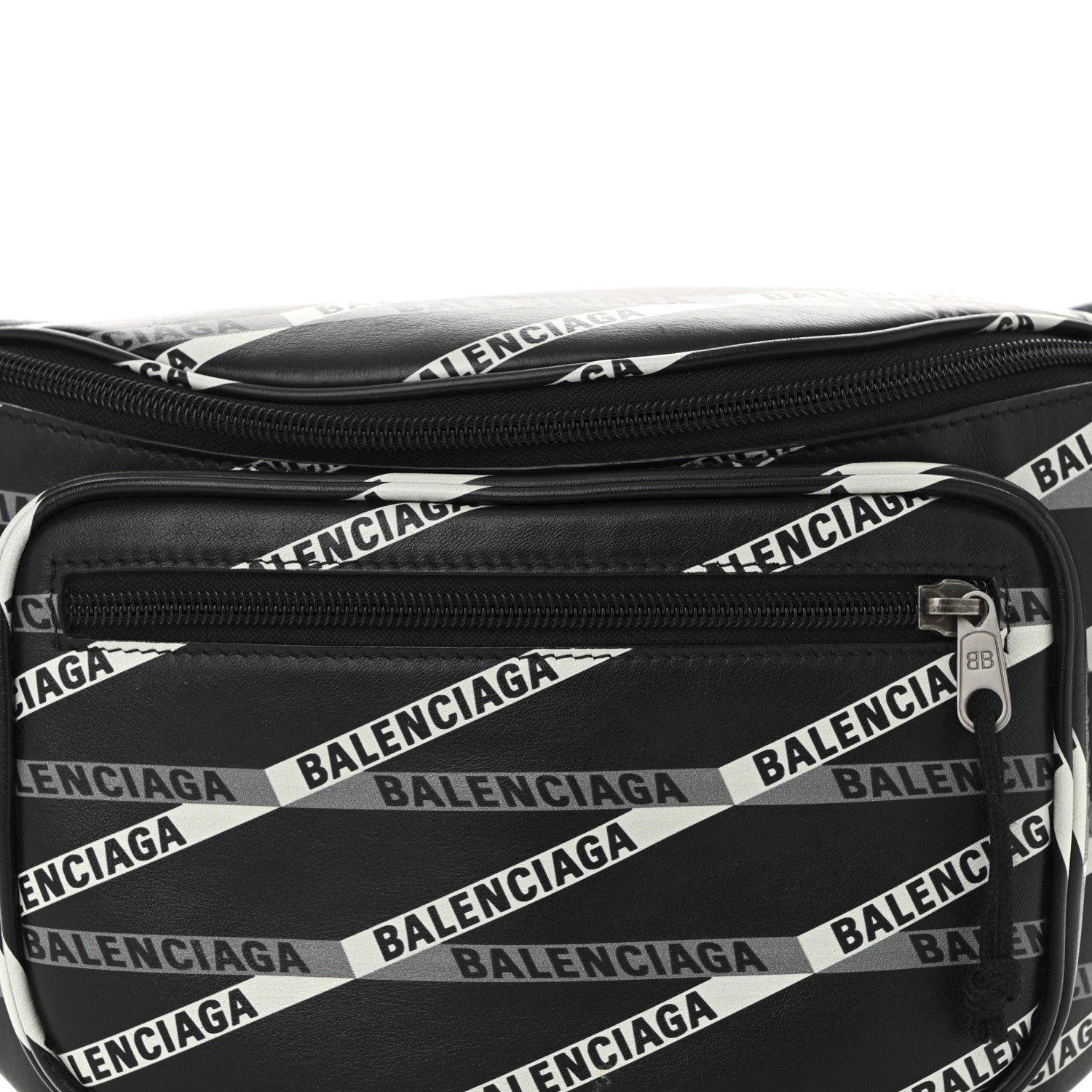 Smooth Calfskin Losange Monogram Explorer Belt Bag Black Grey