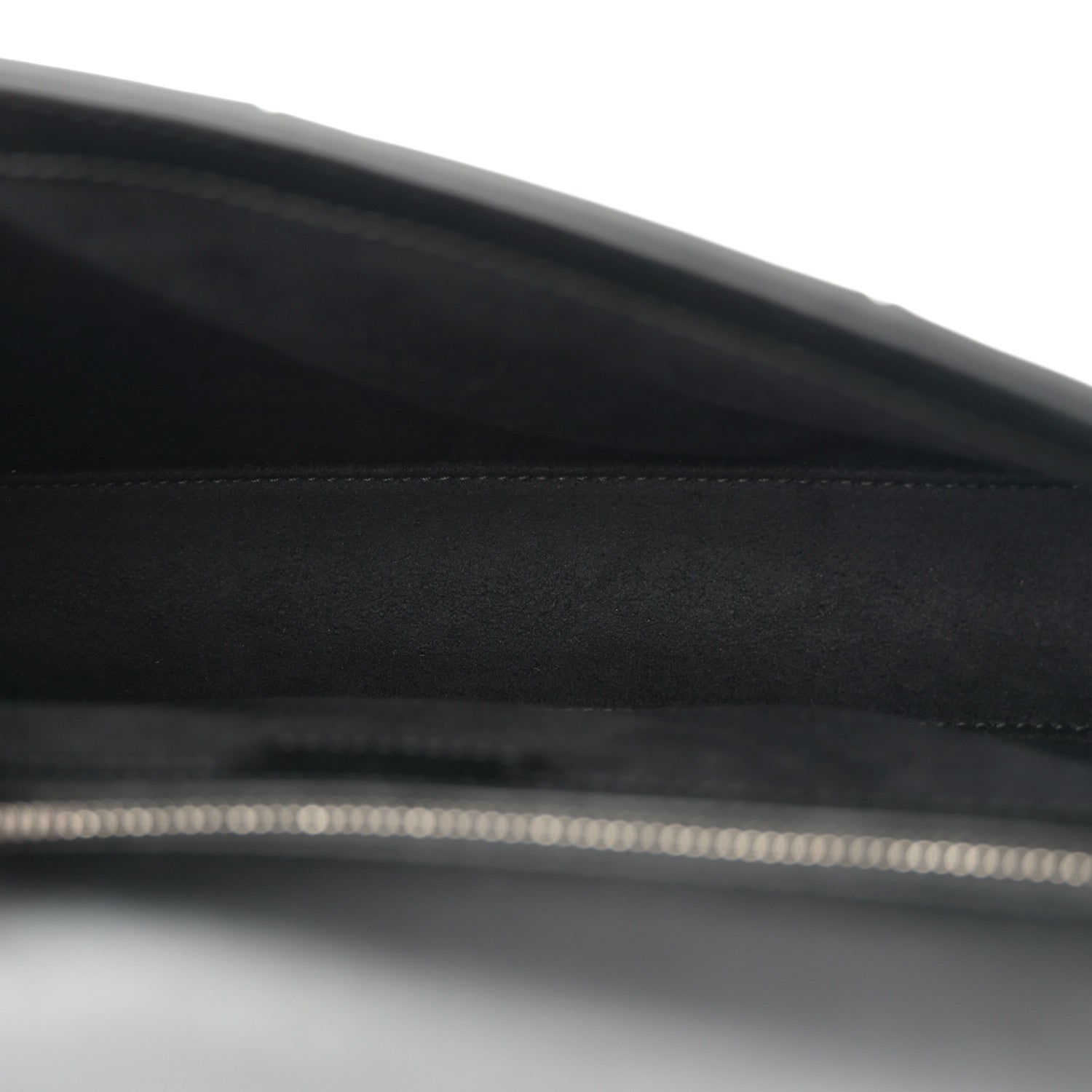 Senna Calfskin Lines Petite GG Top Handle Shoulder Bag Black Mystic White