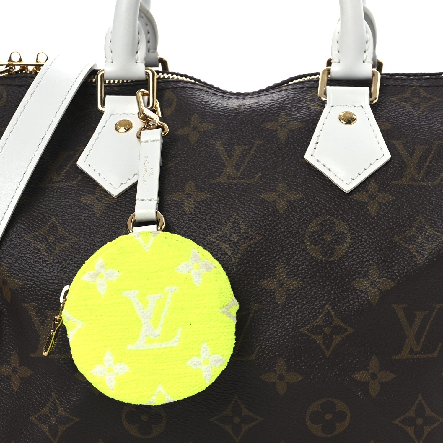 Monogram LV Match Speedy Bandouliere 25 White
