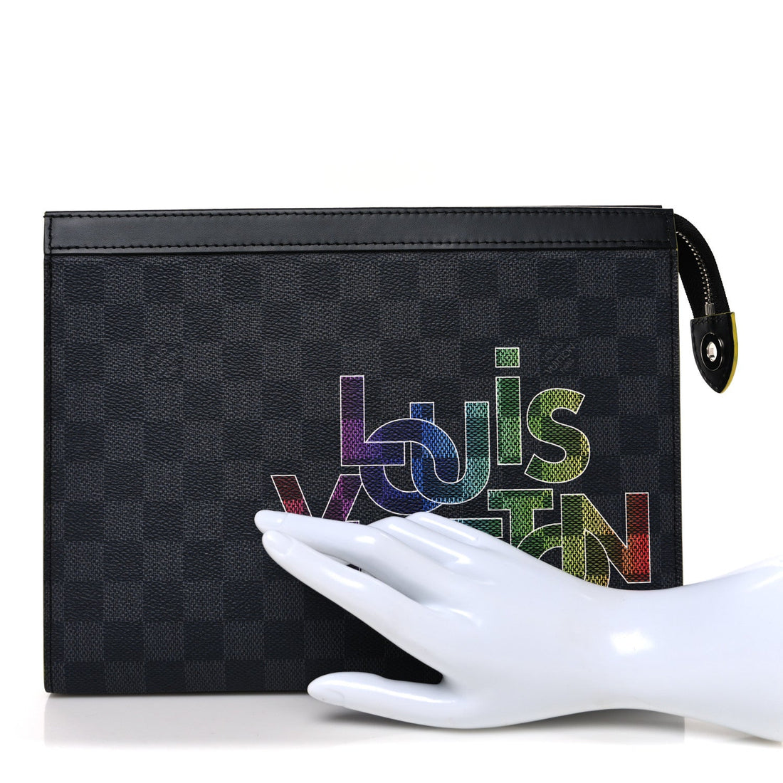 Damier Graphite Pochette Voyage MM Yellow