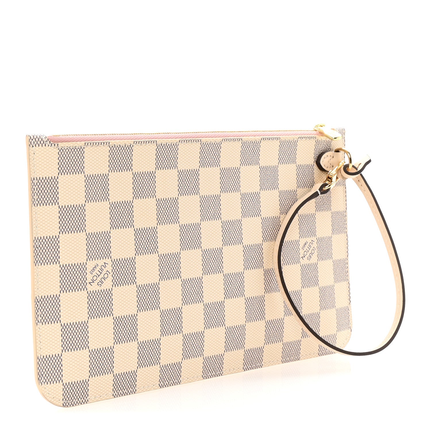 Damier Azur Braided Neverfull MM Pochette Pink