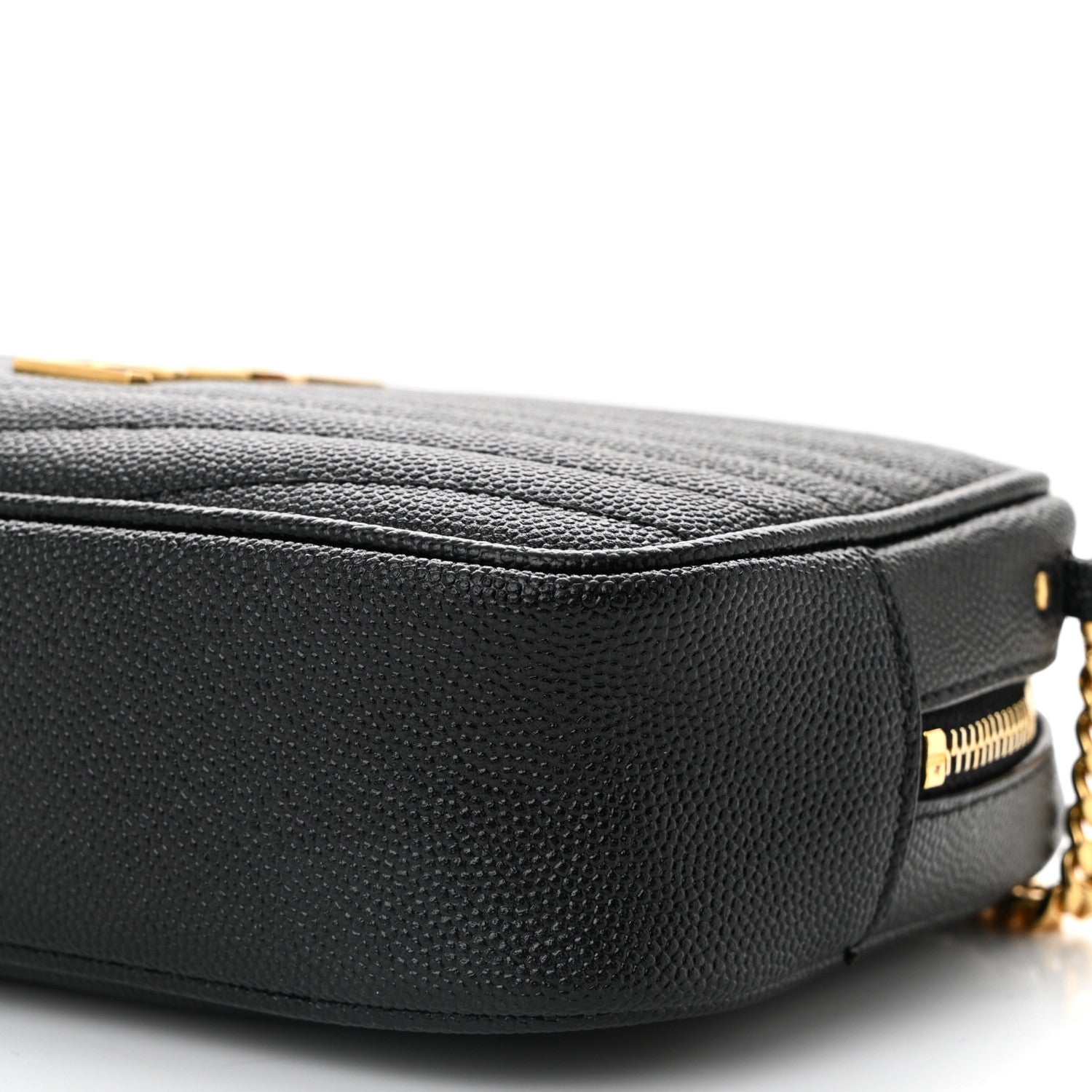 Grain De Poudre Matelasse Monogram Mini Lou Camera Bag Black