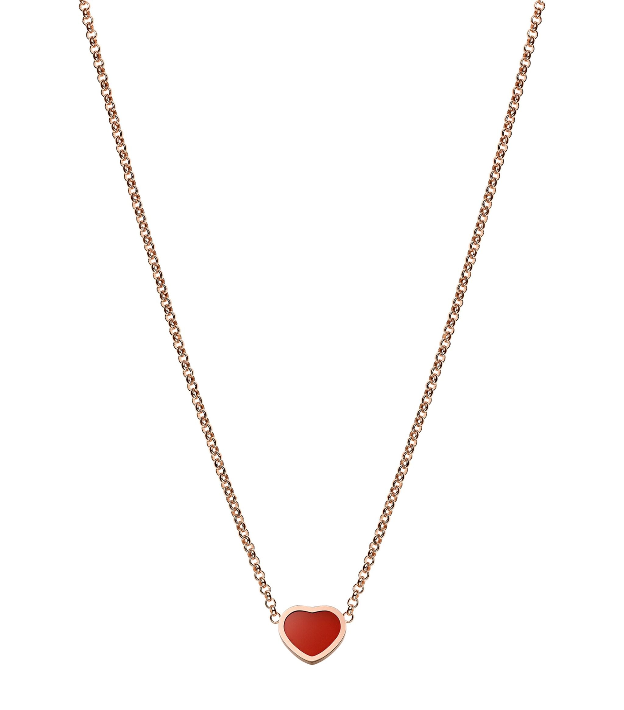 HEART PEDANT CARNELIAN NECKLACE