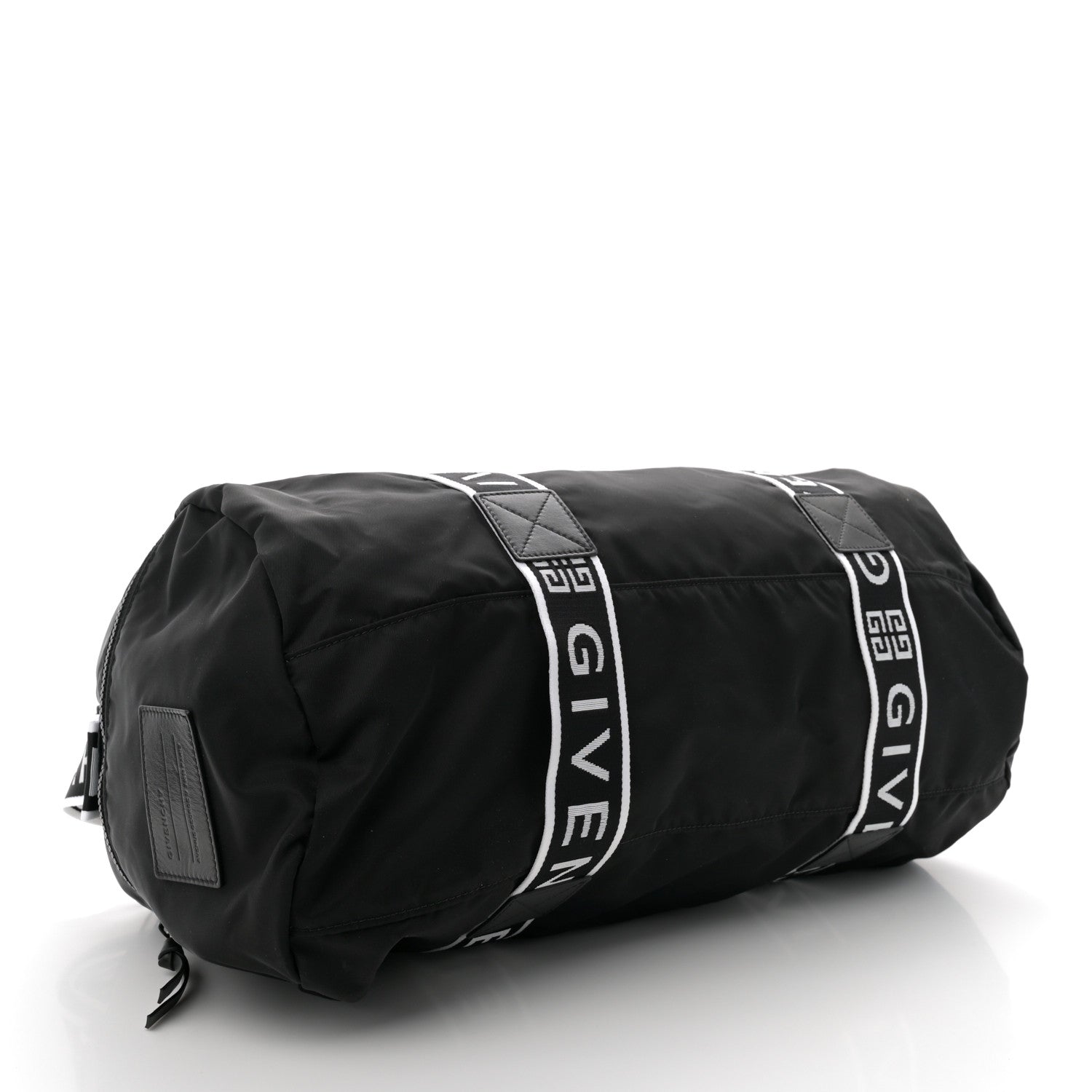 Nylon Logo Gym Duffle Black