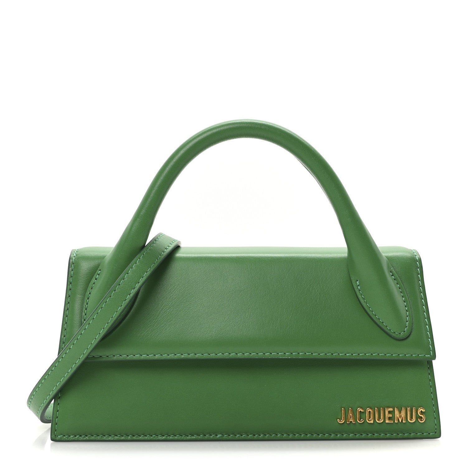 Smooth Calfskin Le Chiquito Long Green