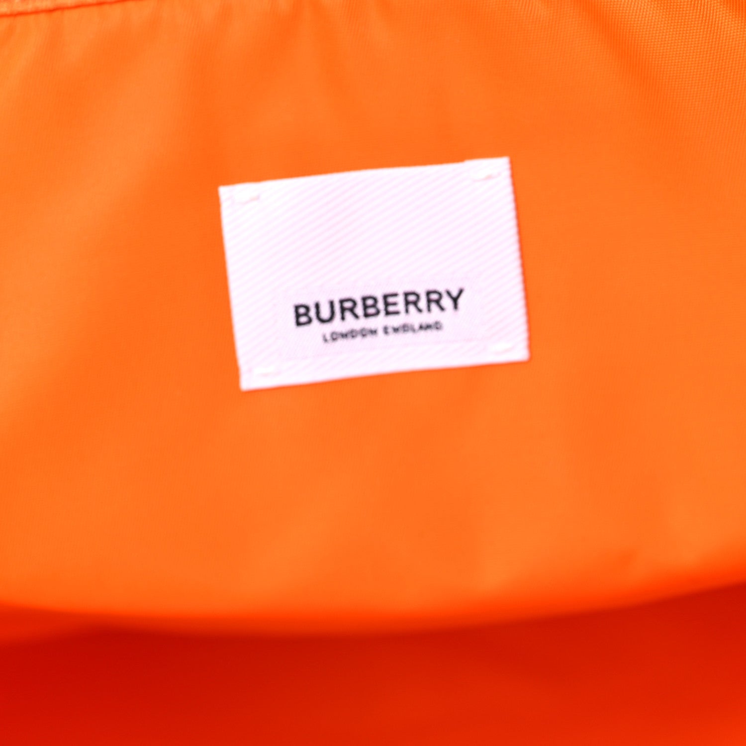 Nylon London England Print Logo Flat Tote Orange