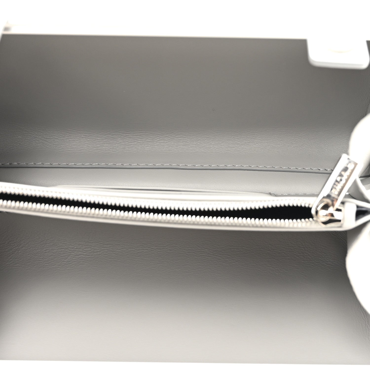 Gloss Polycarbonate Personal Cross-Body Bag White Grey