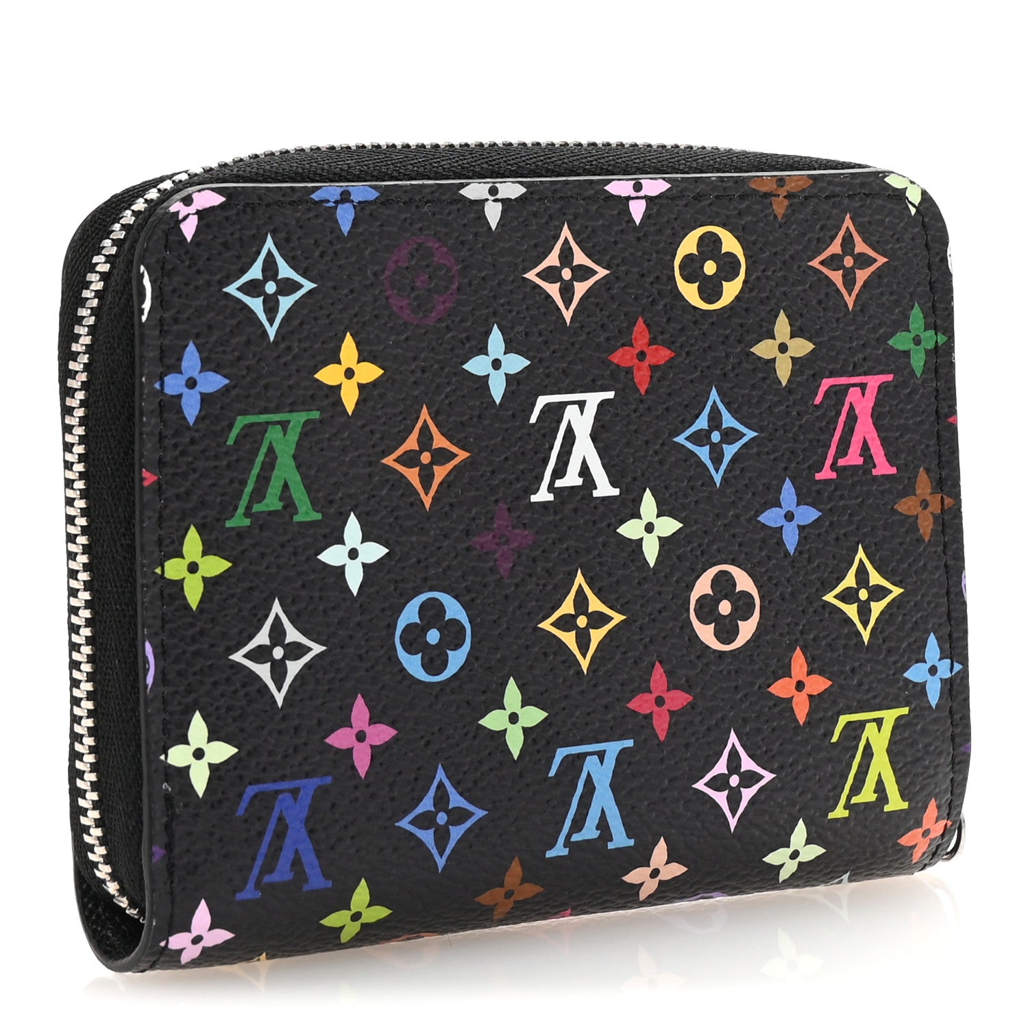 LV x TM Monogram Multicolor Zippy Coin Purse Black
