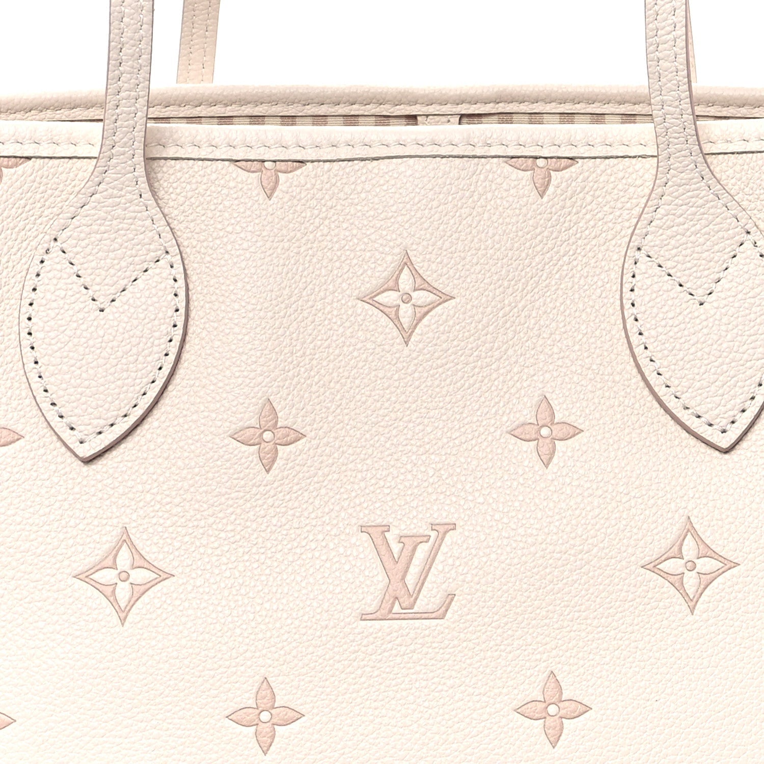 Monogram Debossed Neverfull MM Eden