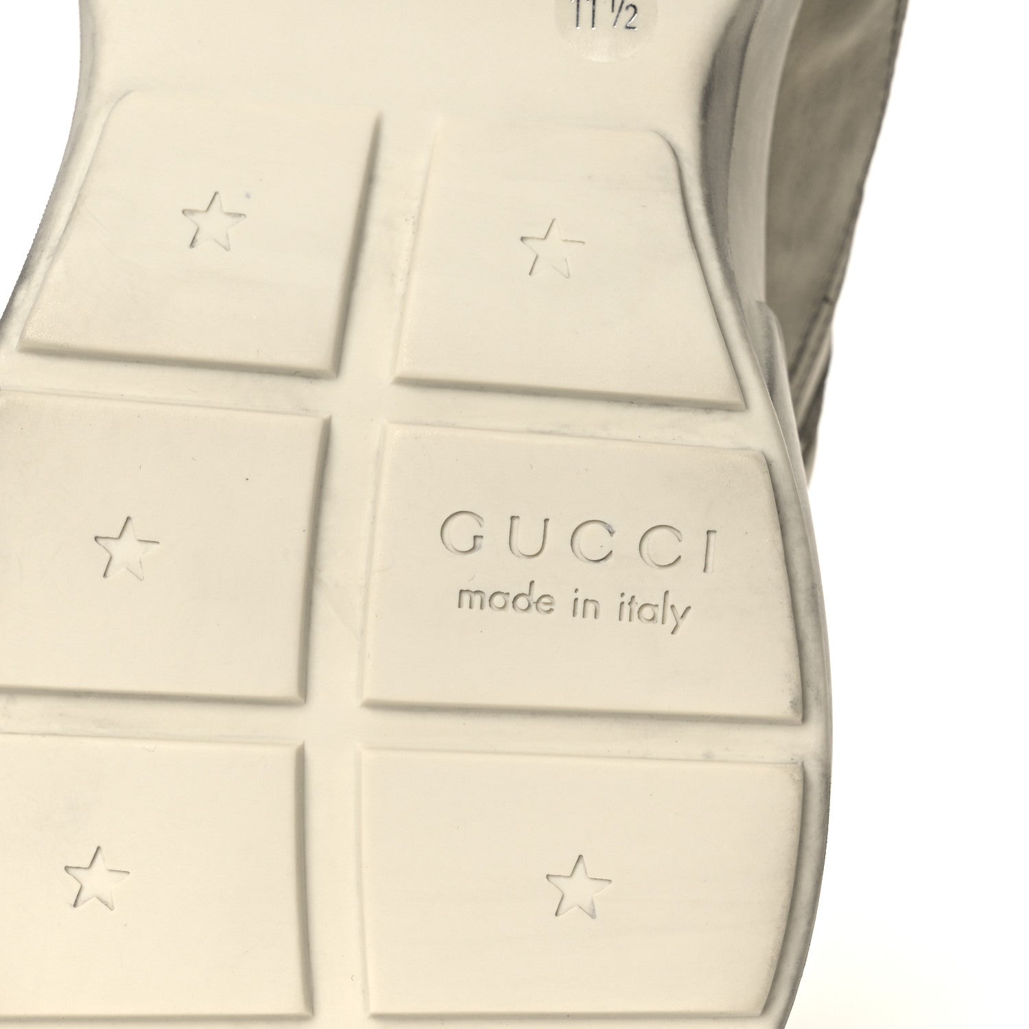 Soft Calfskin Mens Rhyton Sneakers 11.5 Ivory