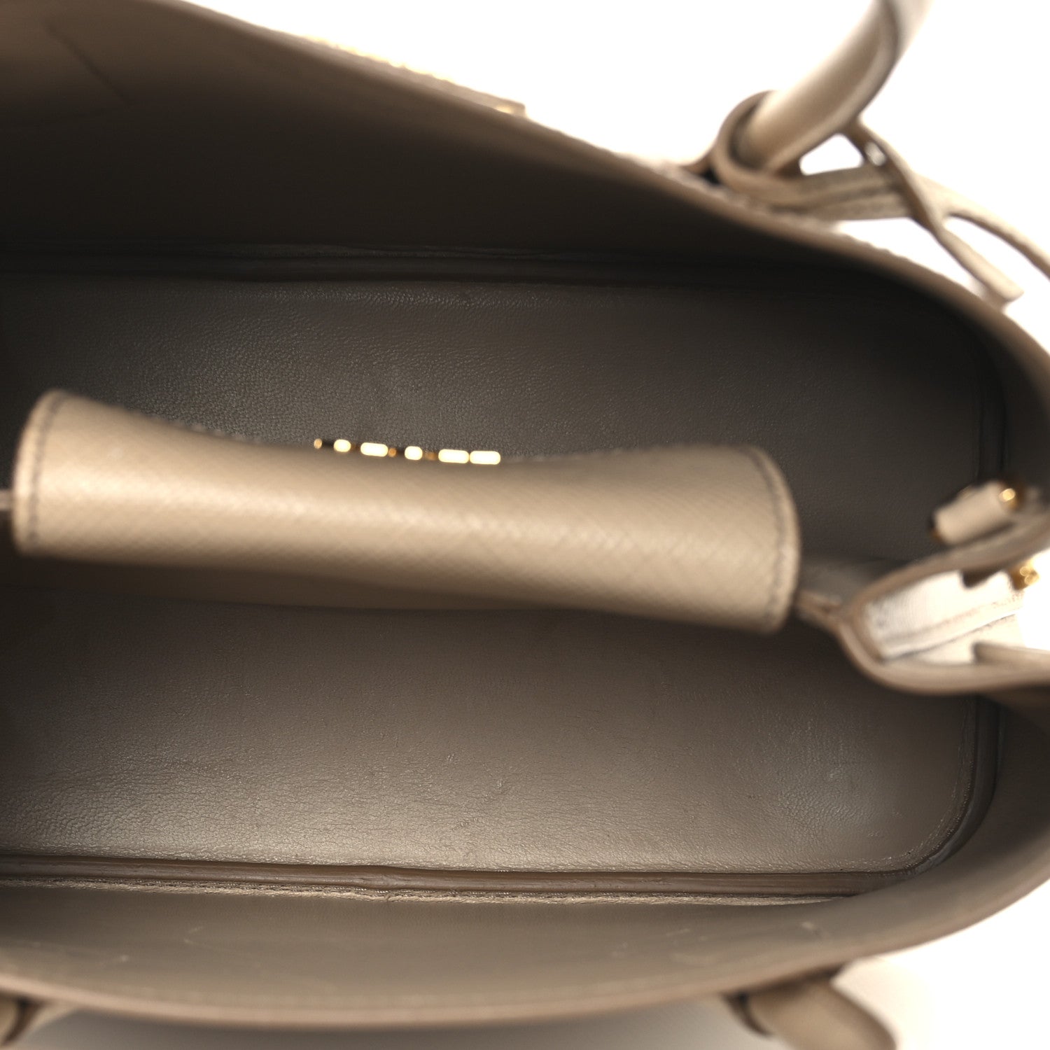 Saffiano Cuir Mini Double Bag Sabbia