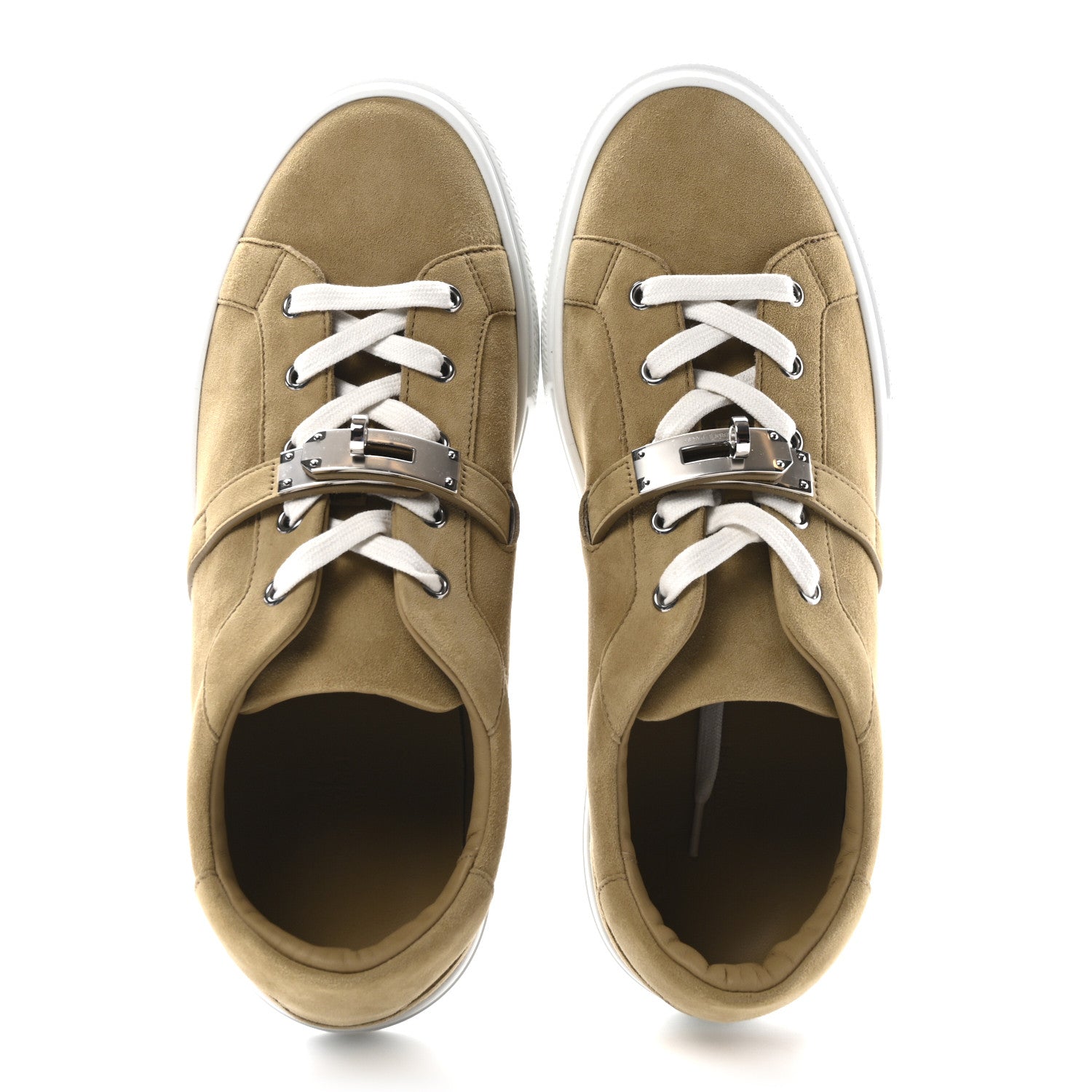 Chevre Velours Mens Day Sneakers 42 Beige Albatre