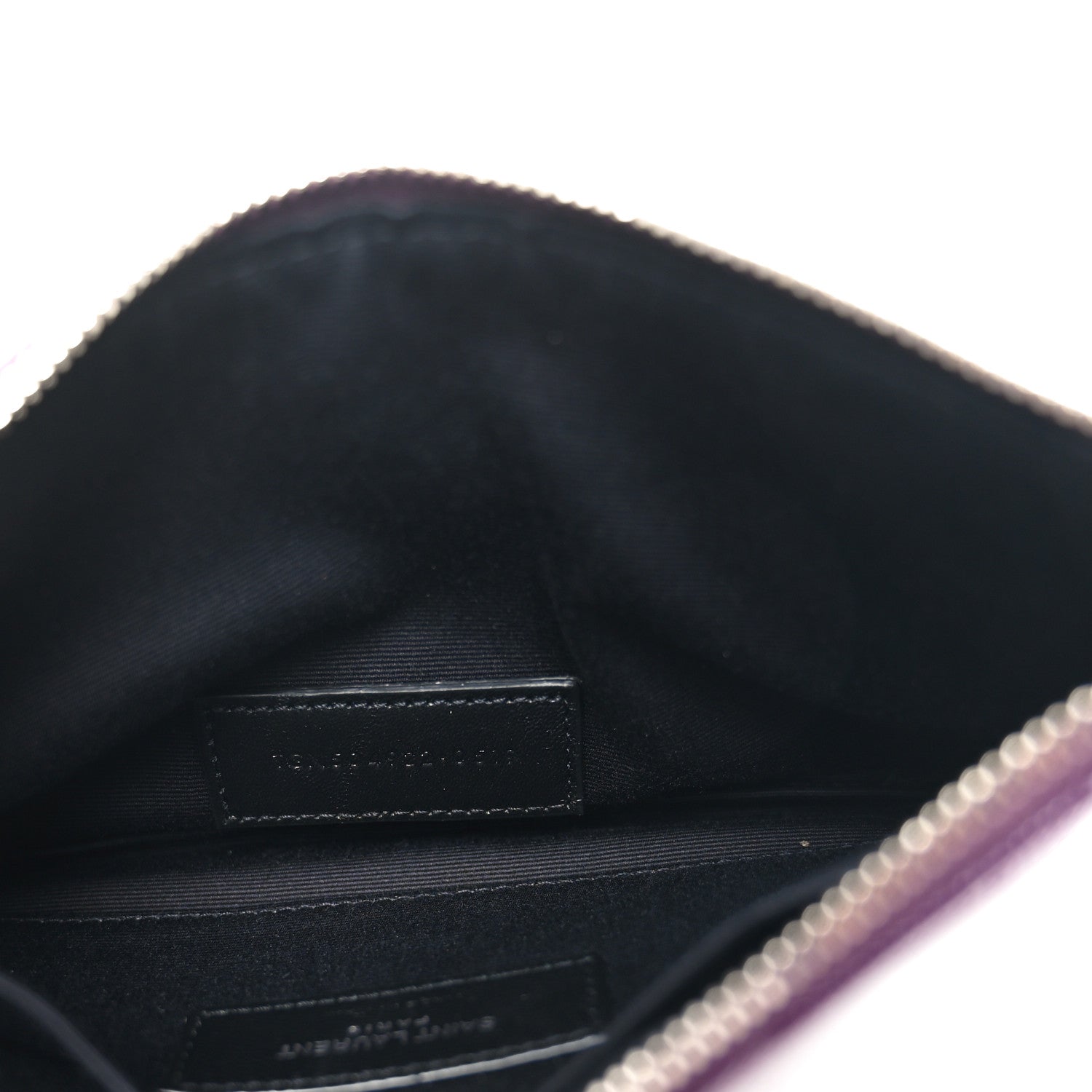 Grain De Poudre Matelasse Chevron Monogram Bill Pouch Amaranto