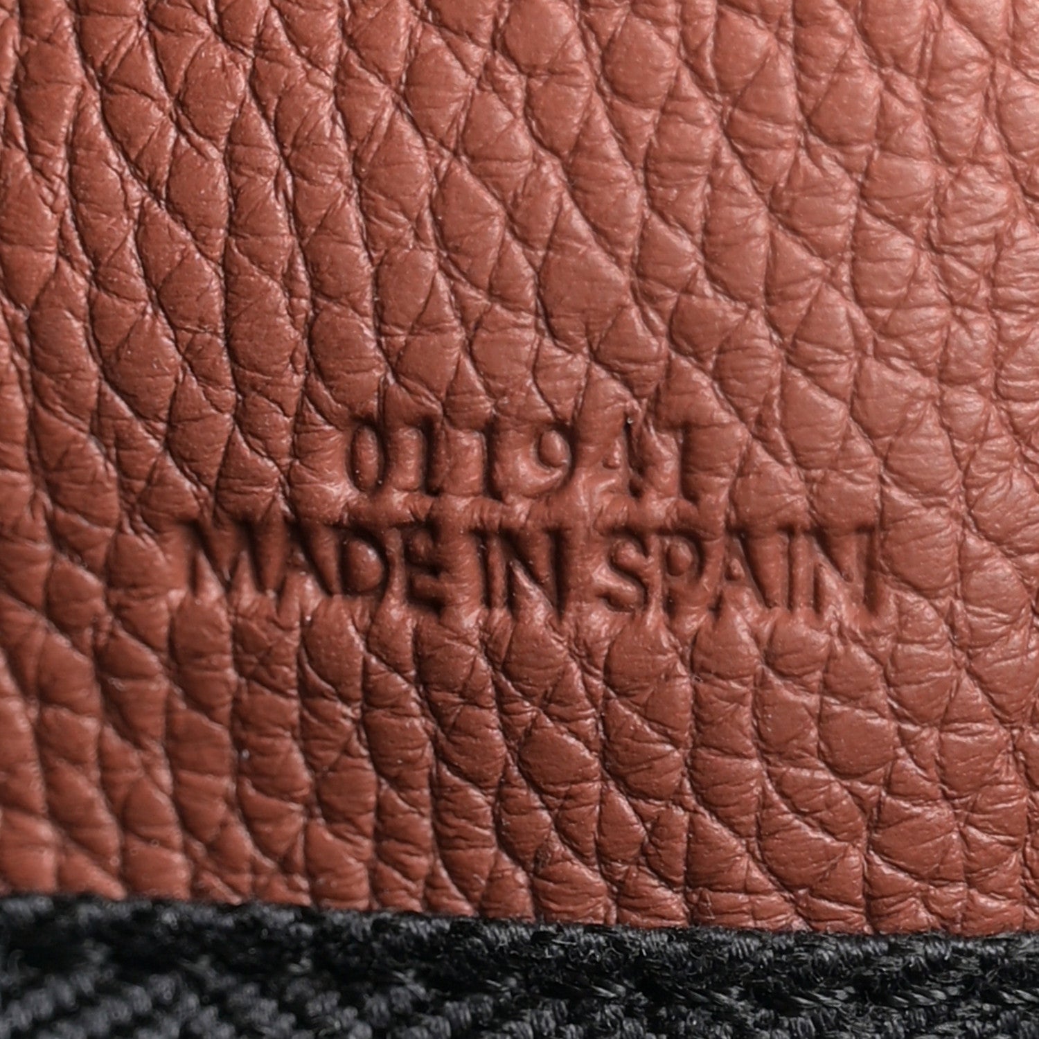 Grained Calfskin Large Puzzle Bag Brown