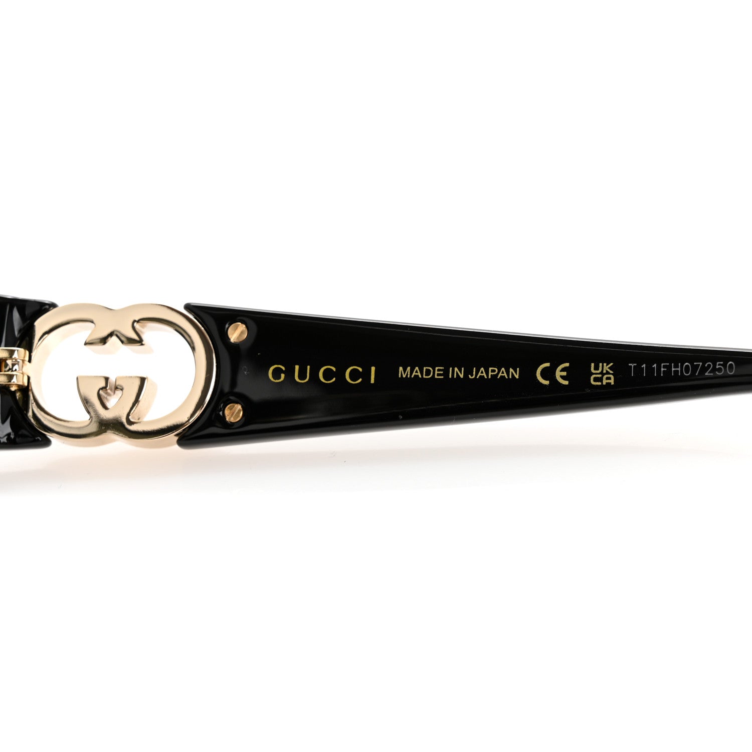 Acetate Oval Sunglasses GG1660S Black