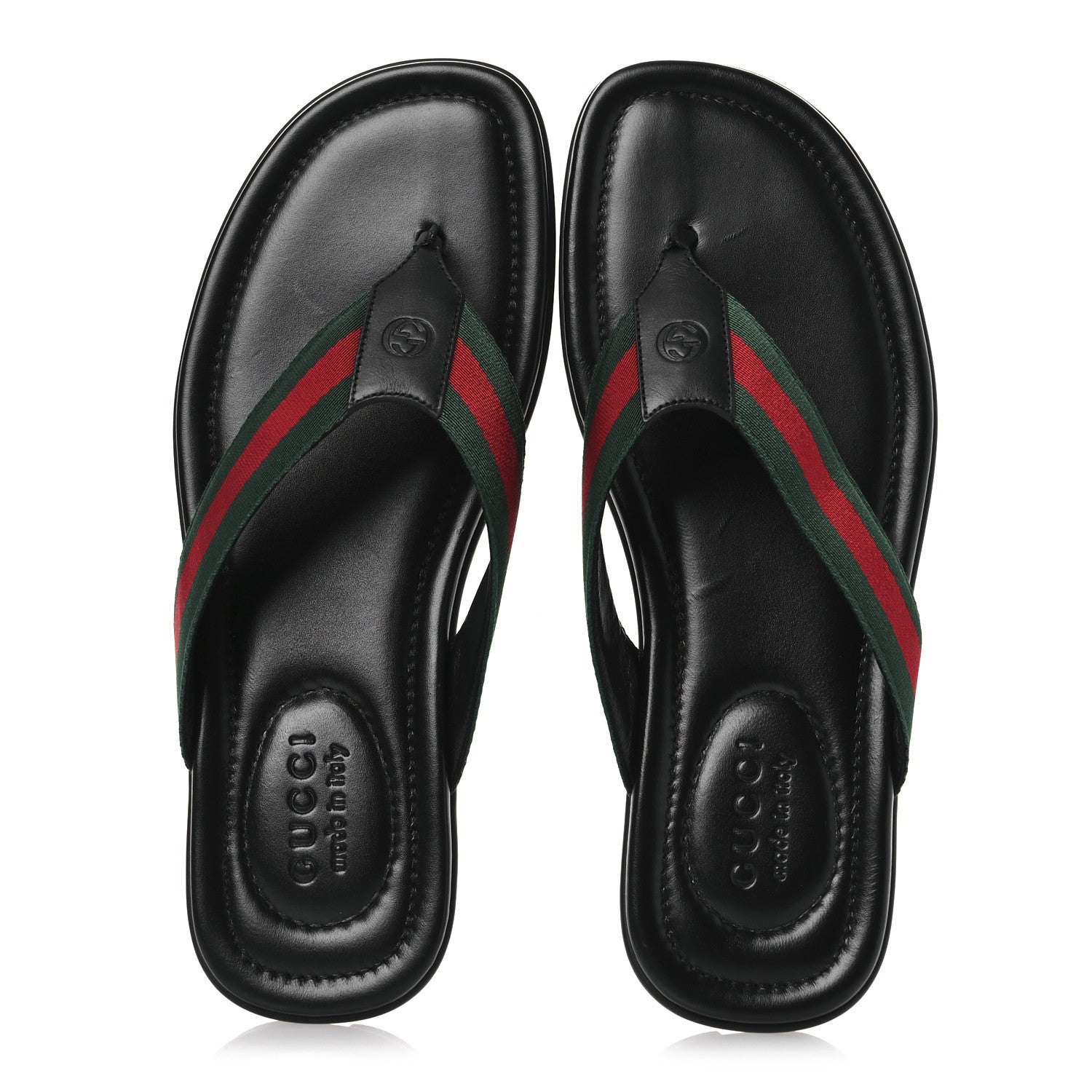 Nylon Calfskin Web Mens Cleat Sole Thong Sandals 8 Black Red Blue