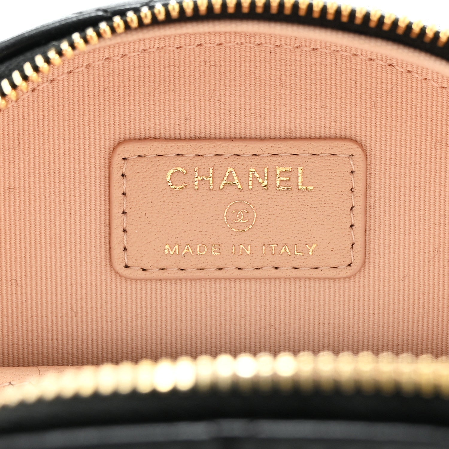 Lambskin Quilted Mini Chic Riviera Top Handle Vanity Case Black