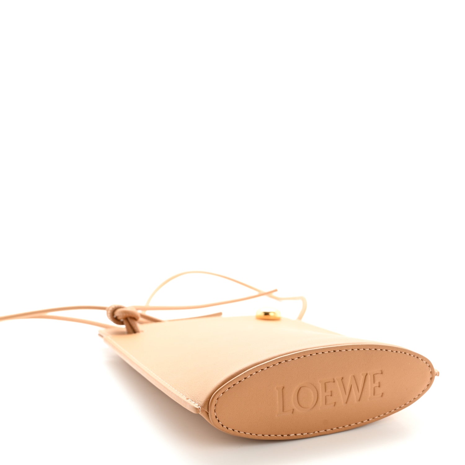 Classic Smooth Calfskin Pebble Dice Pocket Warm Desert