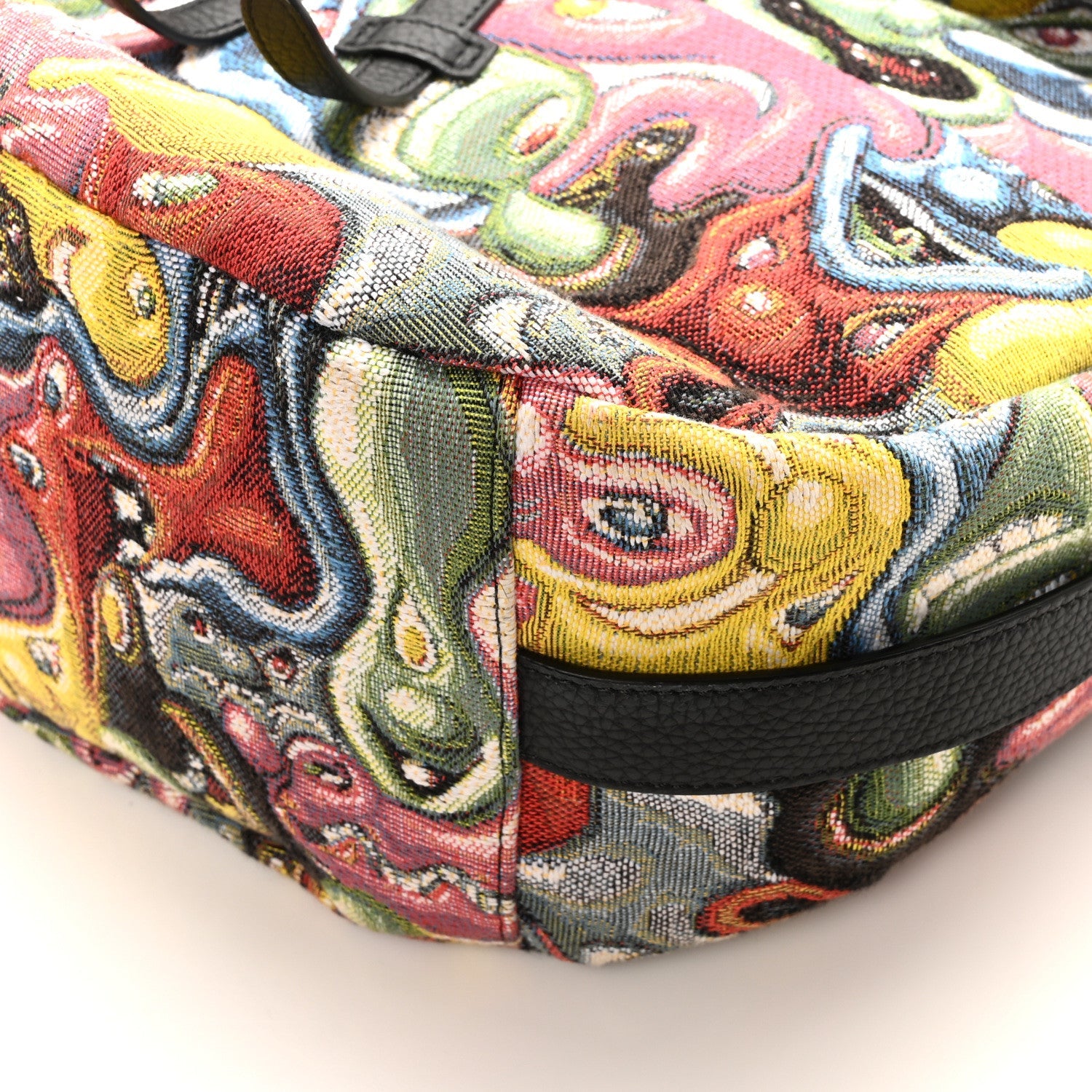 X KENNY SCHARF Jacquard Printed Soft Saddle Bag Multicolor