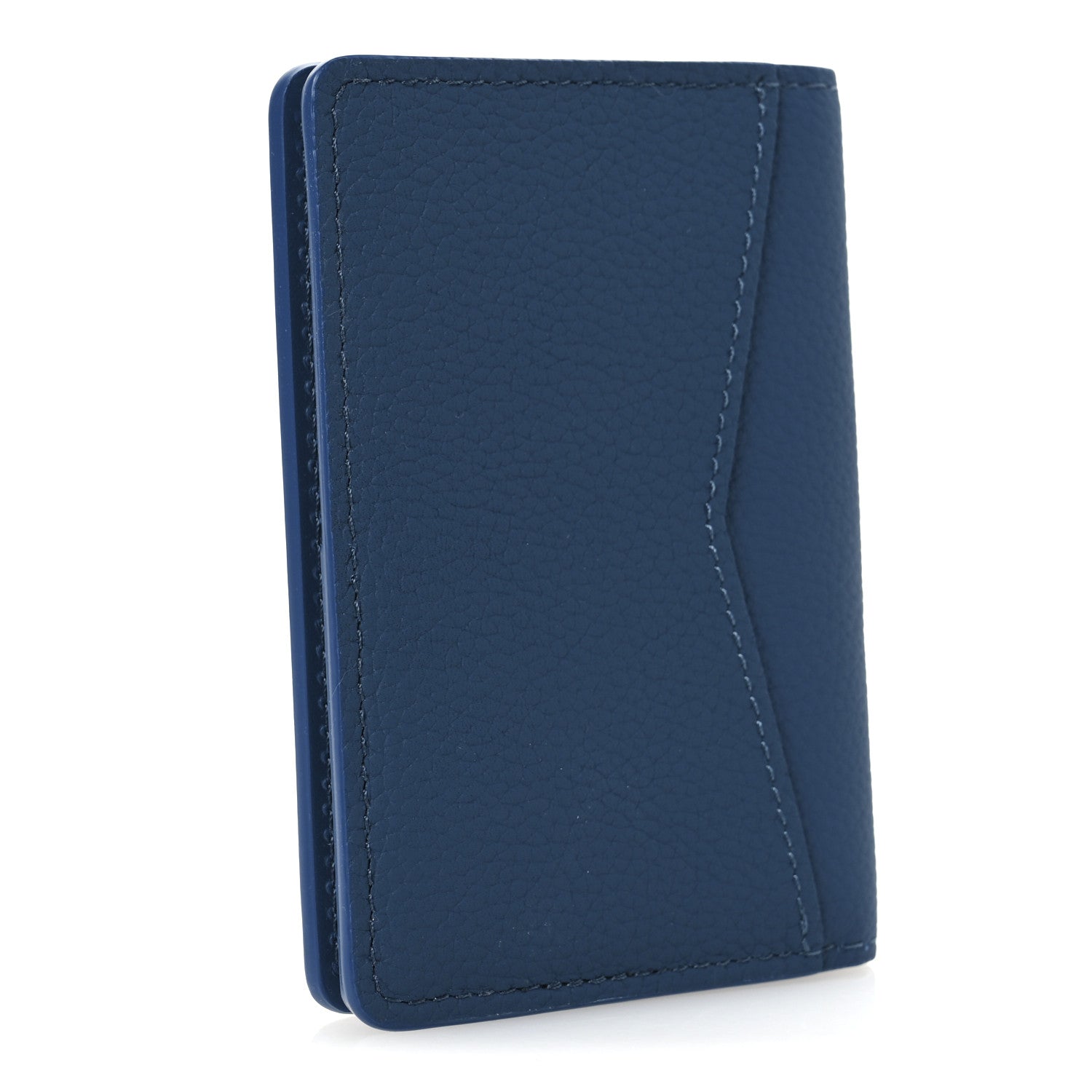 Grained Calfskin Aerogram Pocket Organizer Atlantic Blue
