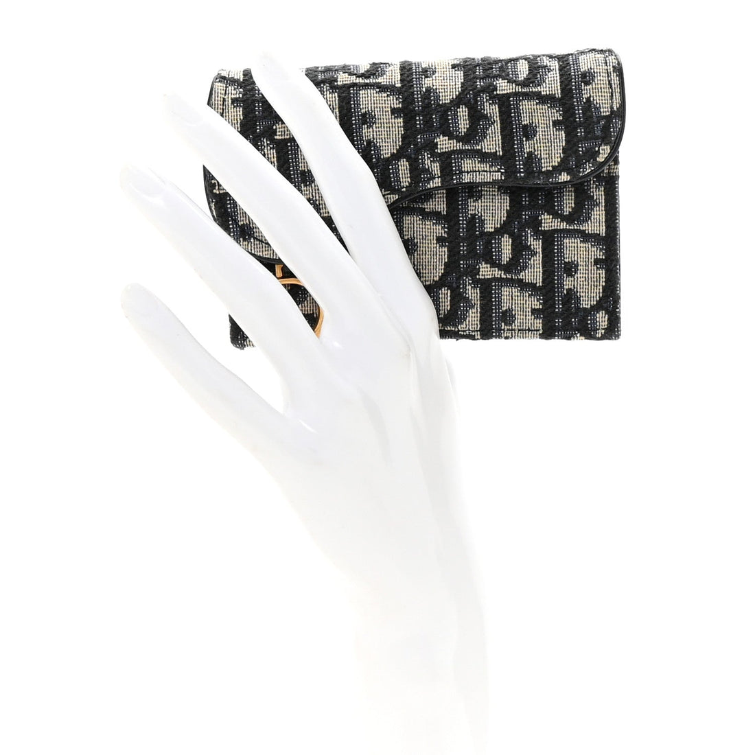 Oblique Saddle Bloom Card Holder Blue