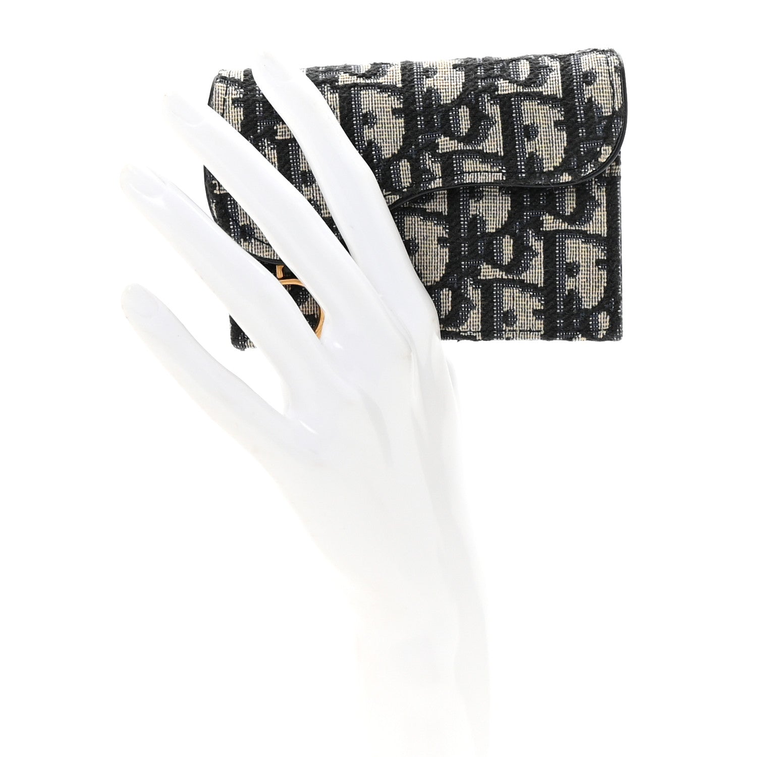 Oblique Saddle Bloom Card Holder Blue