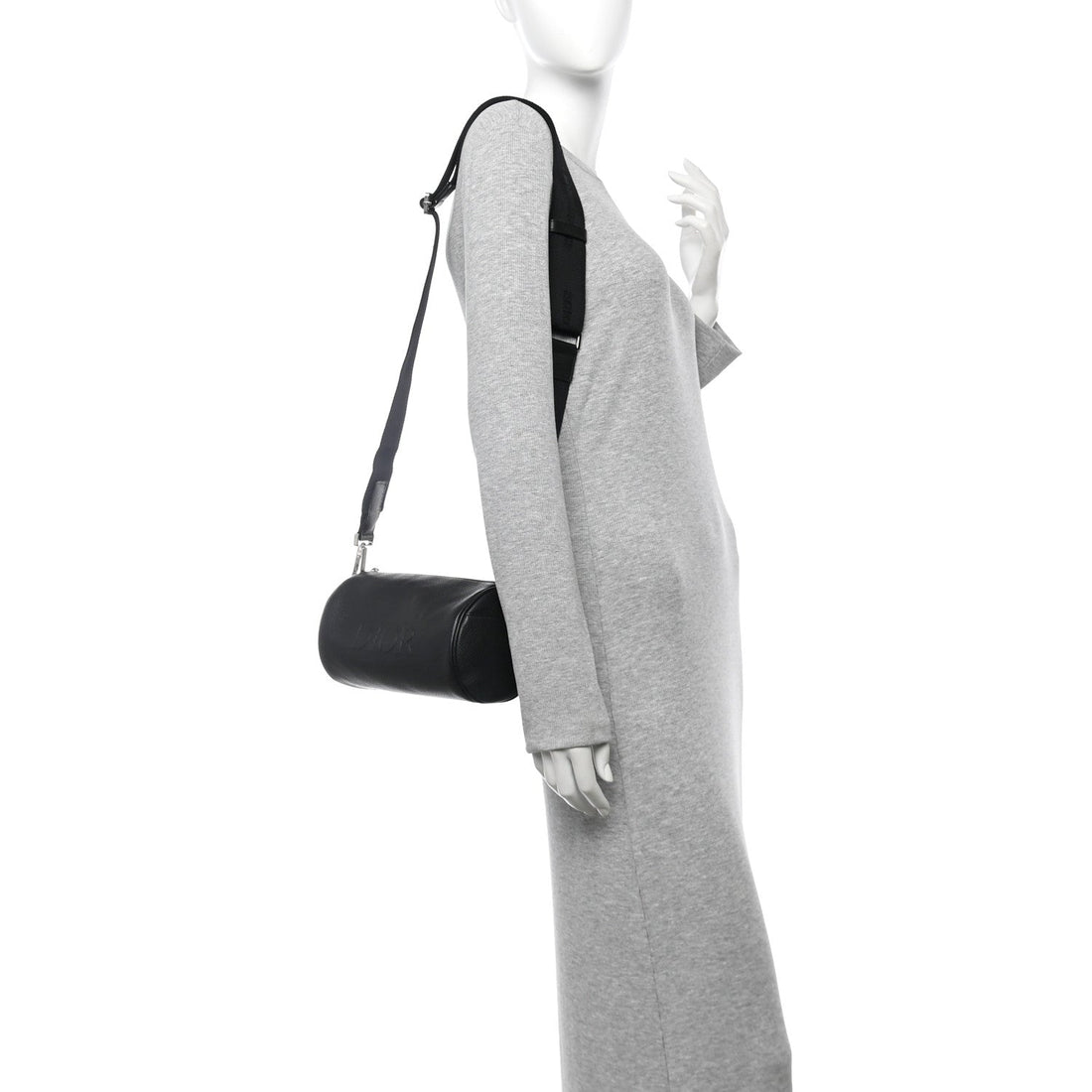 HOMME Grained Calfskin Mens Roller Messenger Black