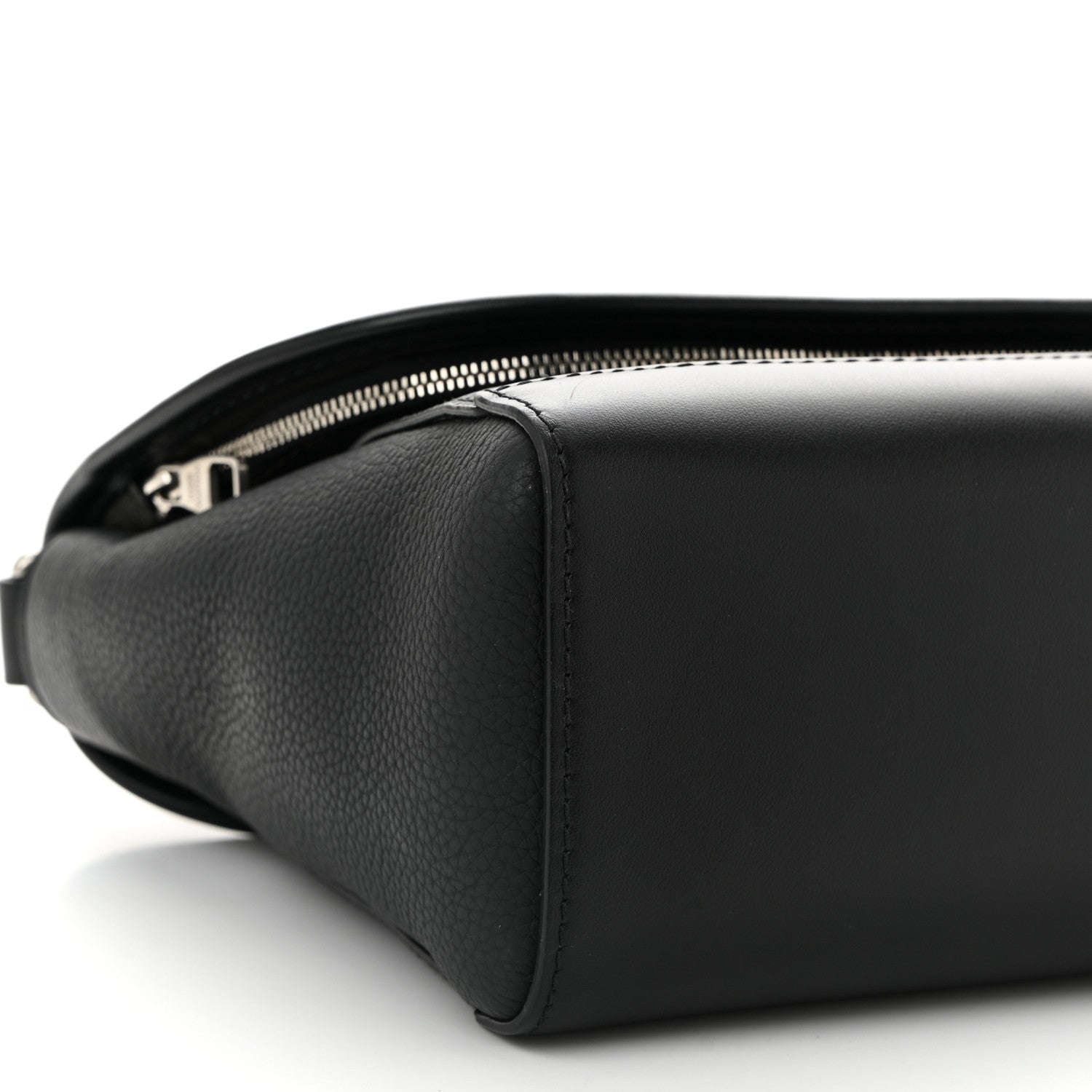 Grained Calfskin Monogram Pulse Messenger Khaki Black