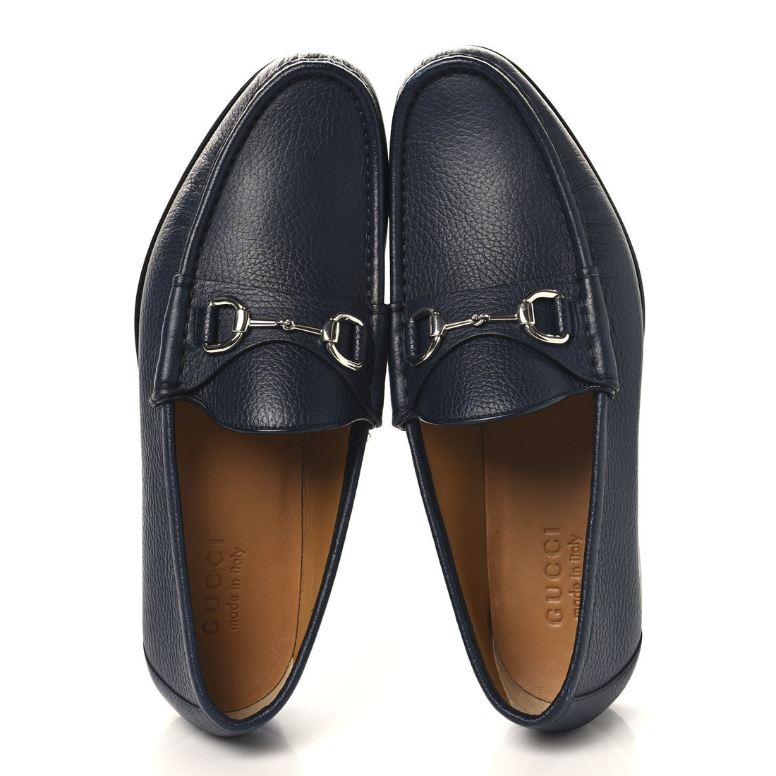 Road Calfskin Mens Horsebit Loafers 8.5 Blue
