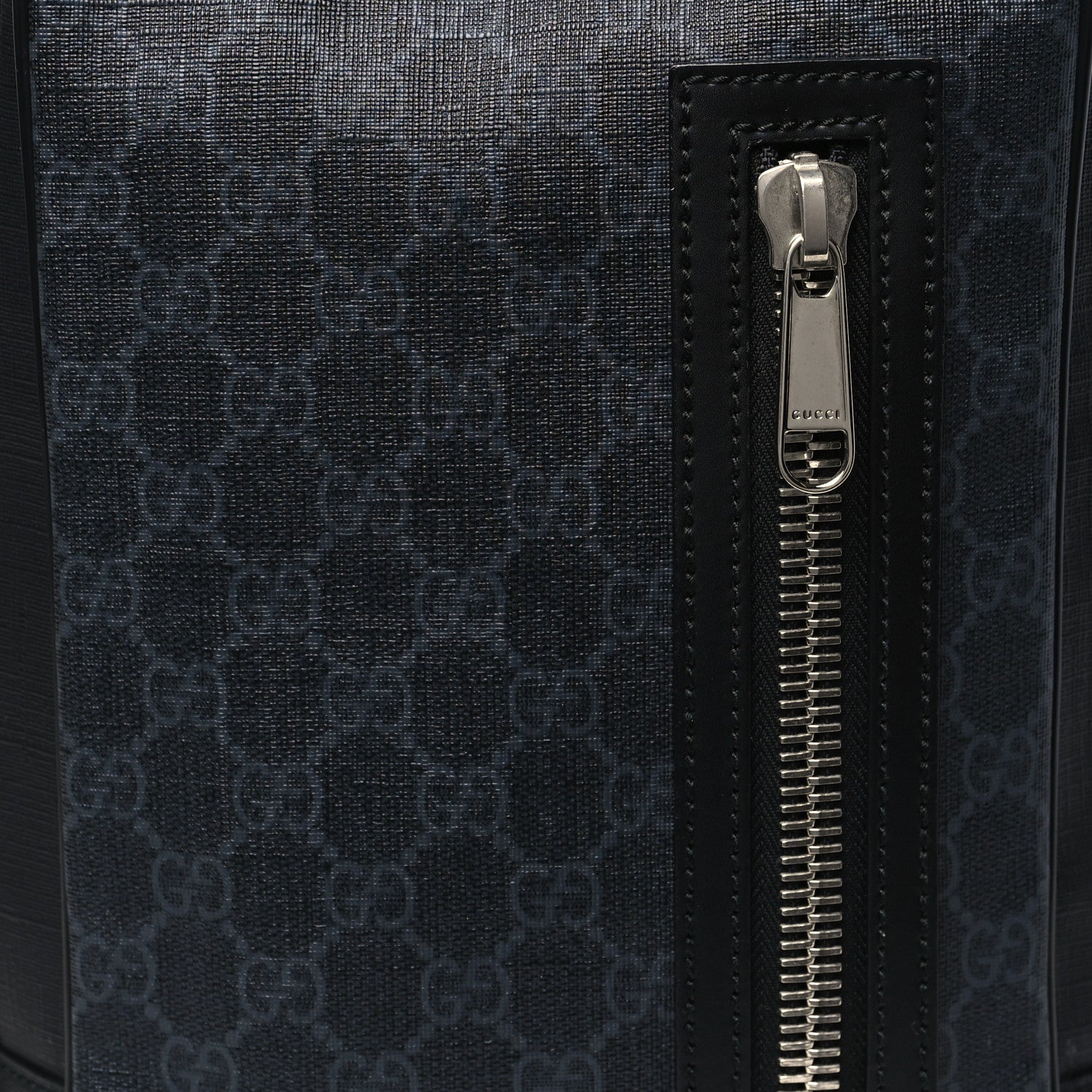 GG Supreme Monogram Web Belt Bag Black Grey