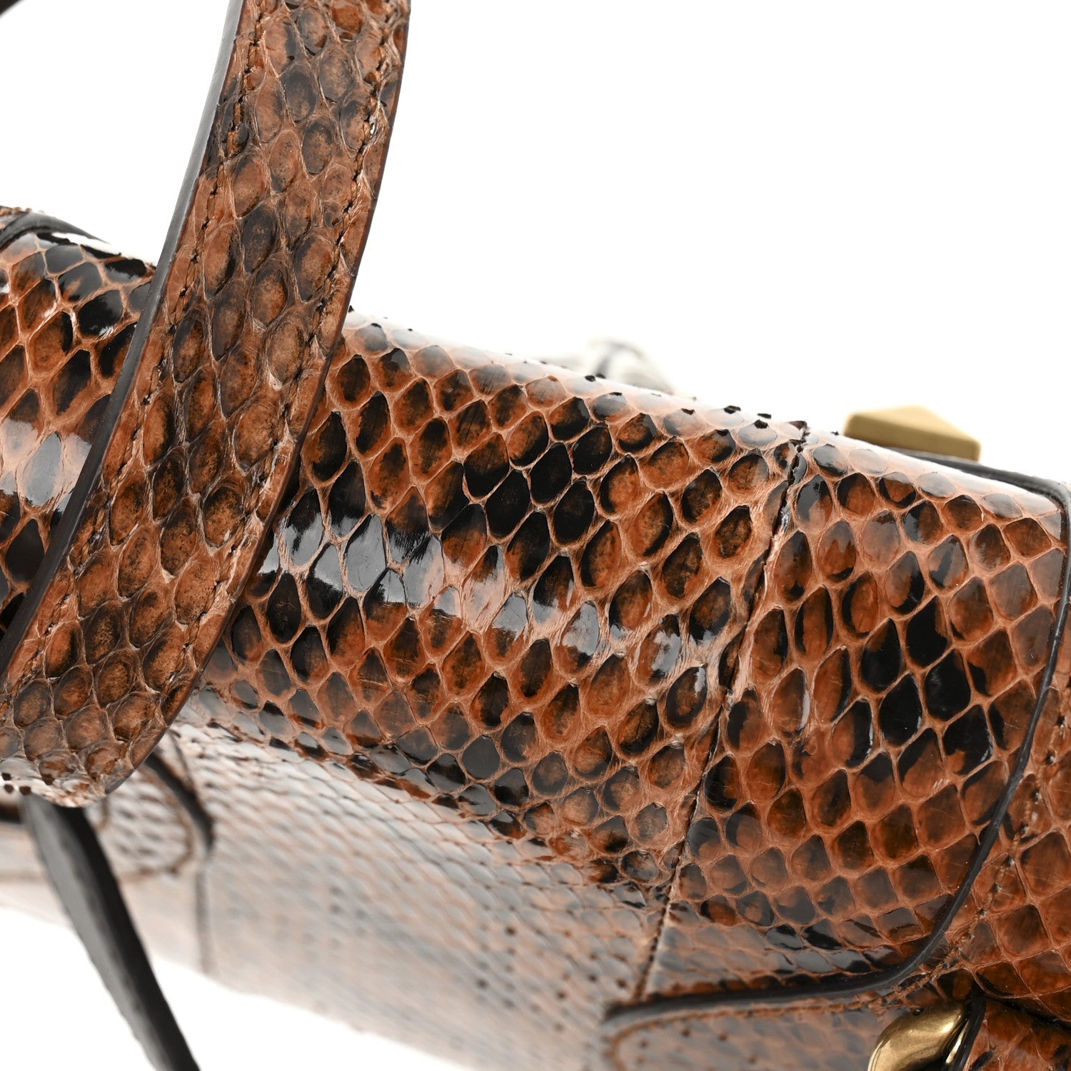 Elaphe Radiata Crystal Small Osiride Shoulder Bag Bright Cuir Ruby