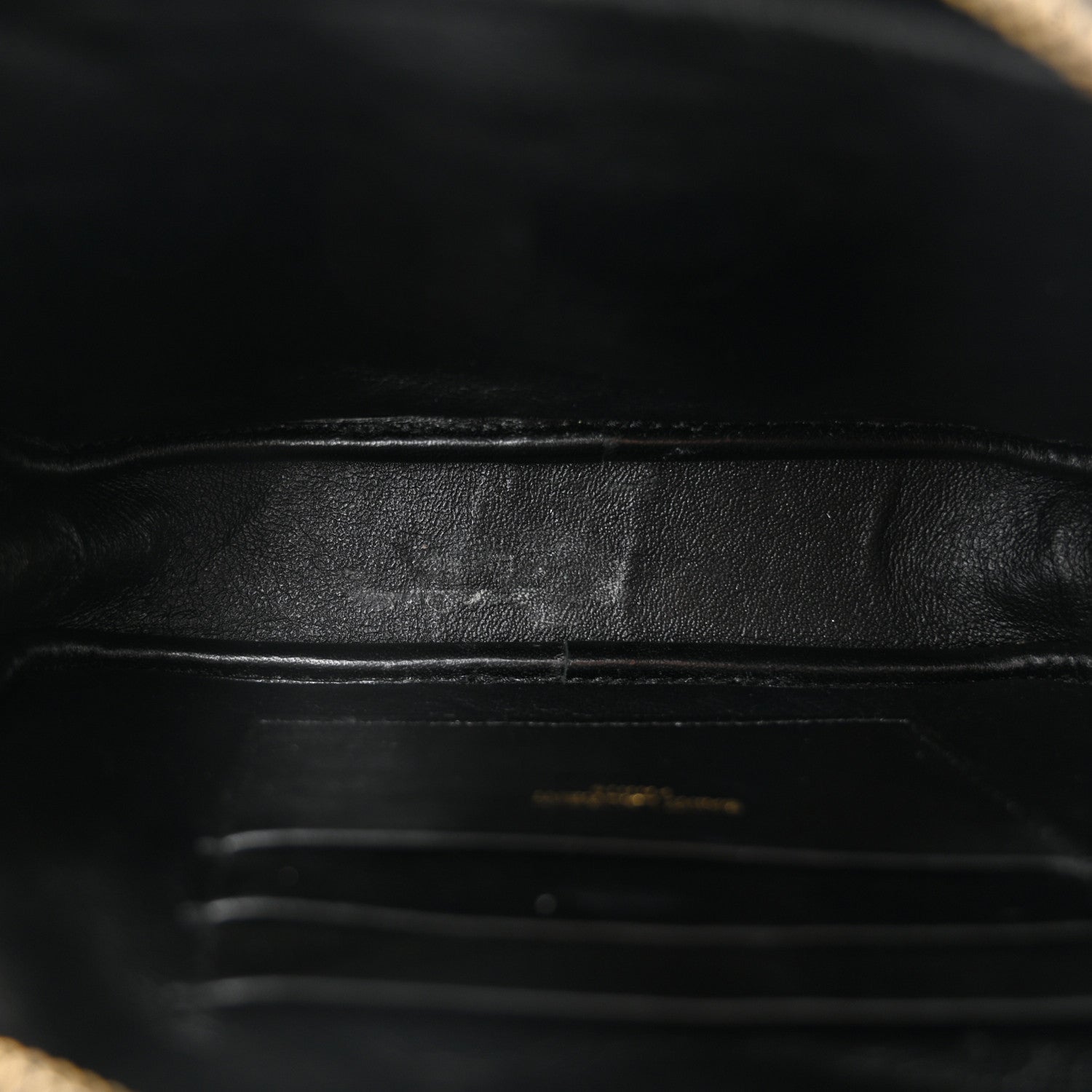 Grain De Poudre Matelasse Monogram Mini Lou Camera Bag Black