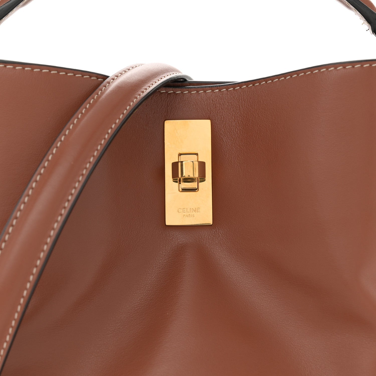 Smooth Calfskin Bucket 16 Bag Tan