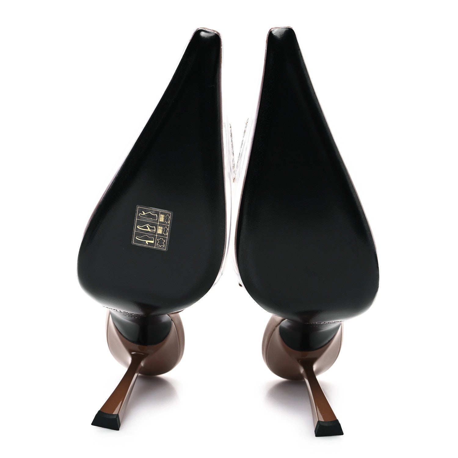 Calfskin PVC Jive 105 Rhinestone Pump 38.5 Macadamia