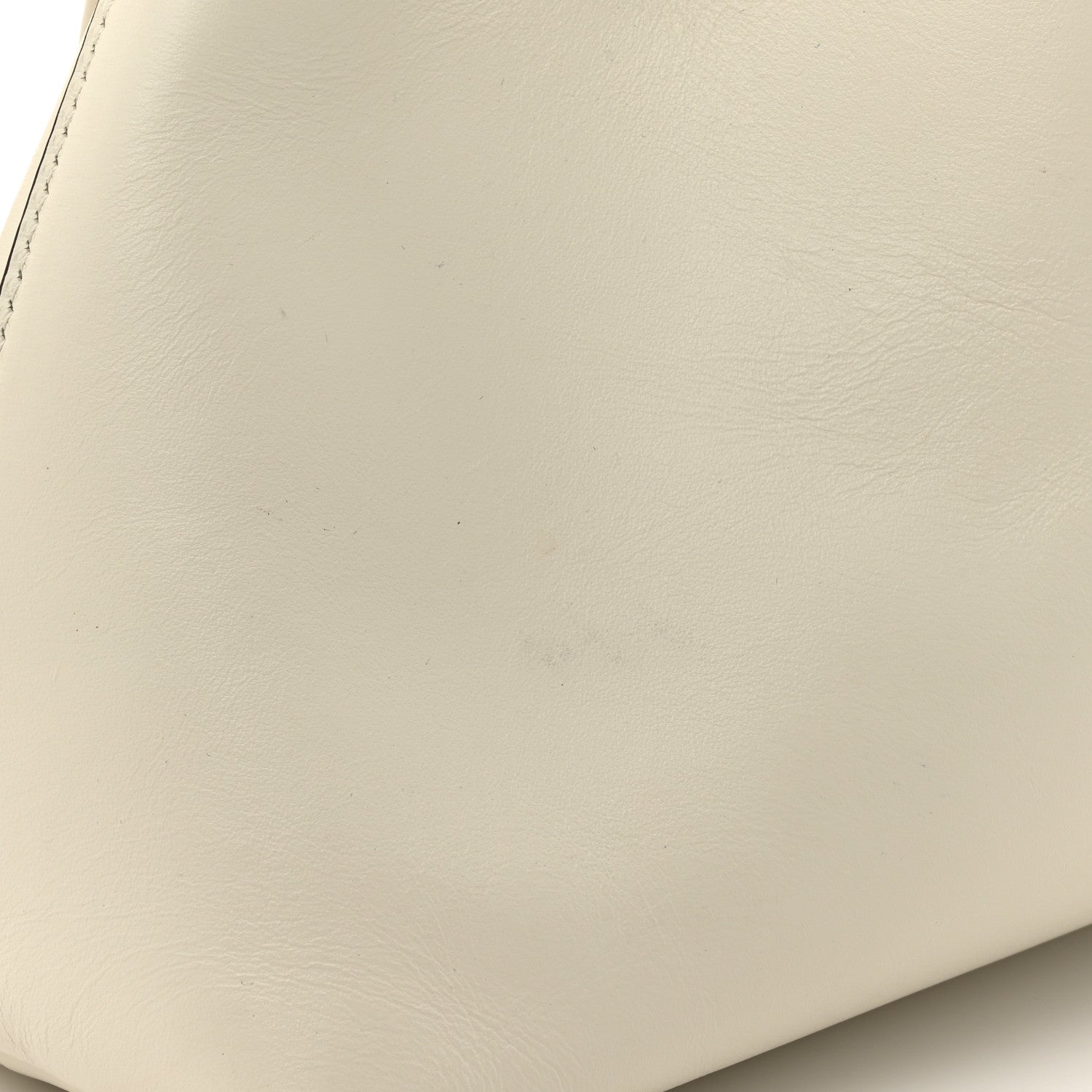 Soft Shiny Calfskin Bon Bon East West Bucket Bag Latte