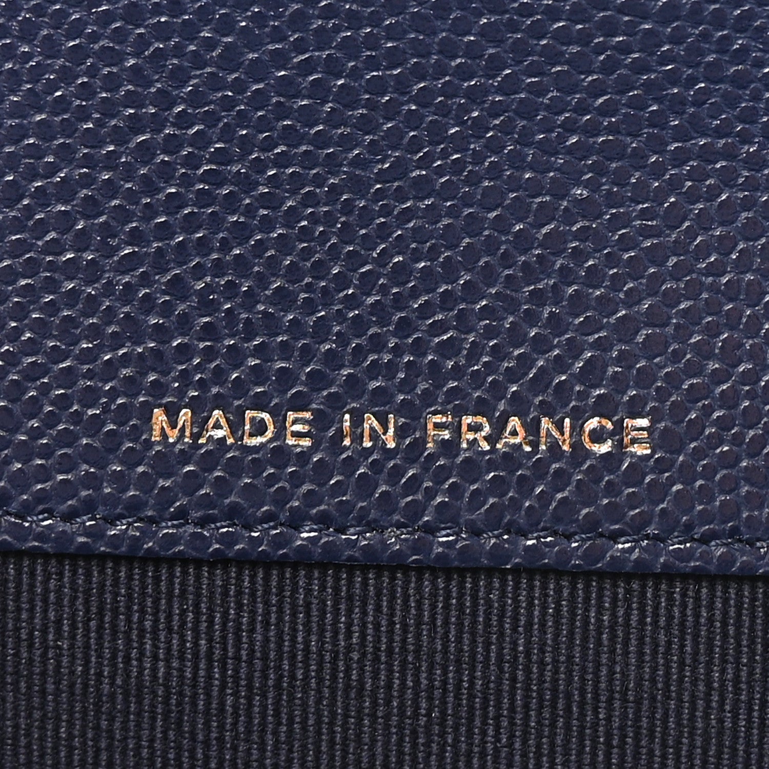 Caviar Quilted Flap Card Holder Wallet Navy Blue