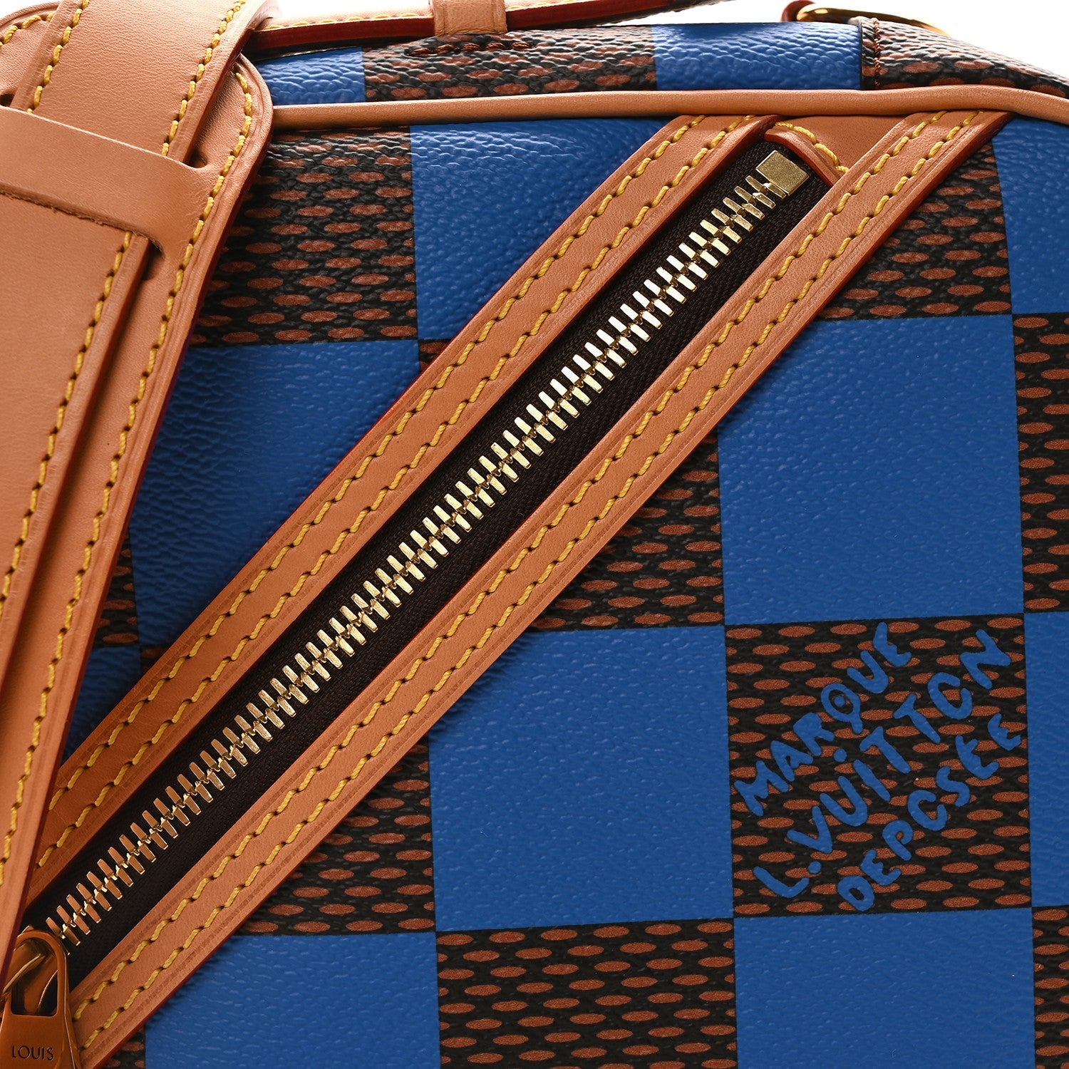 Damier Pop Chess Messenger Blue