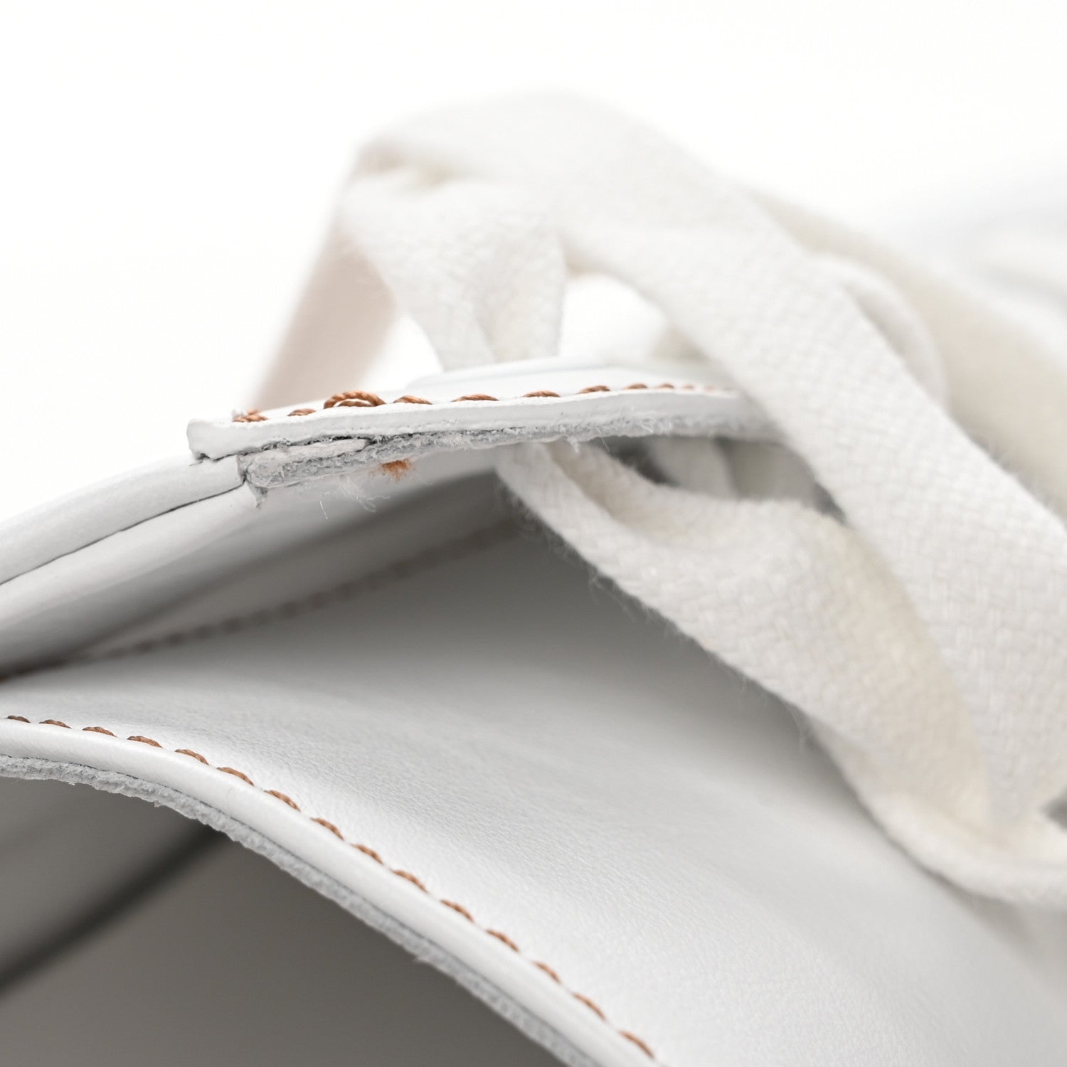 Calfskin Mens Deep Sneakers 39.5 White Naturel