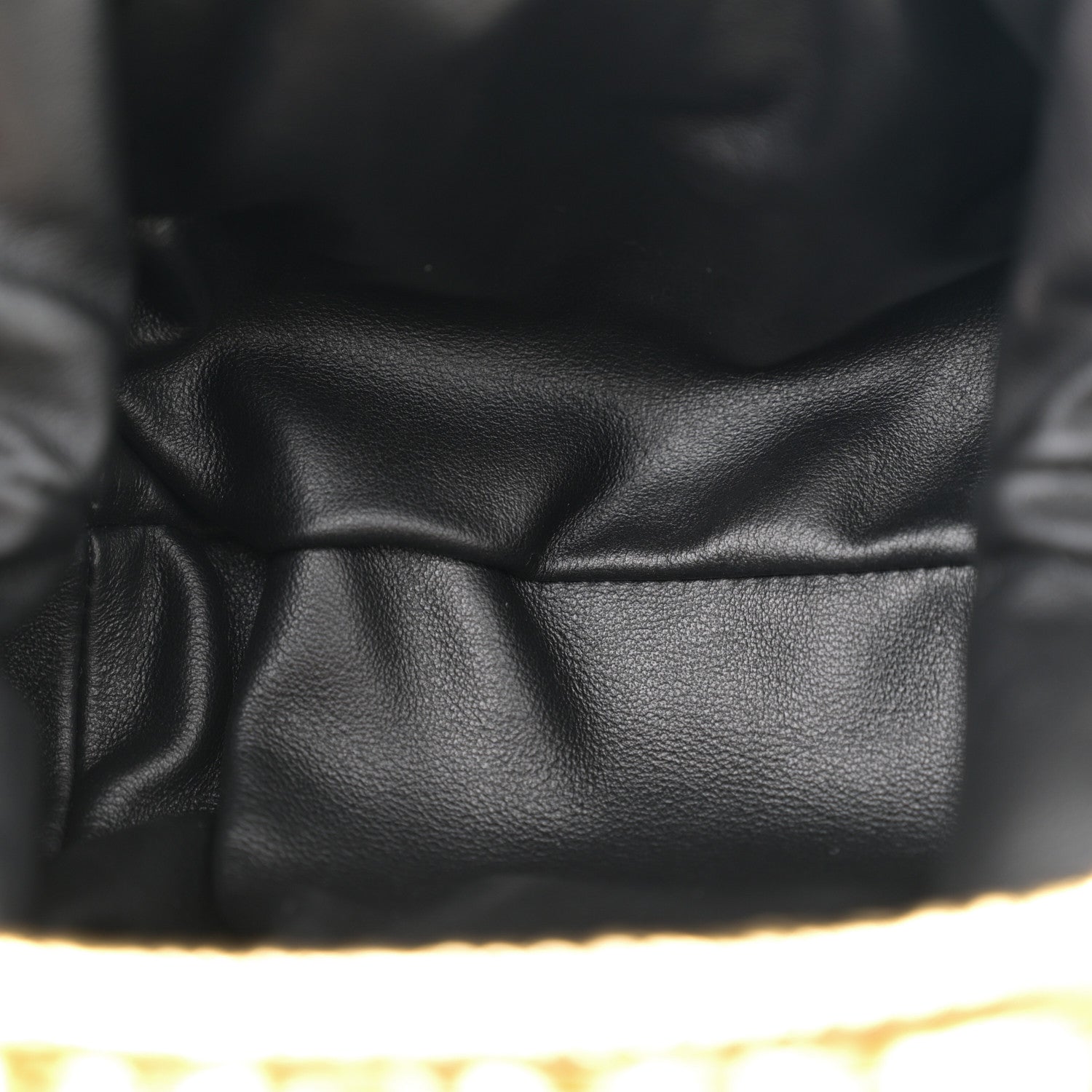 Metallic Bark Calfskin The Mini Pouch Gold