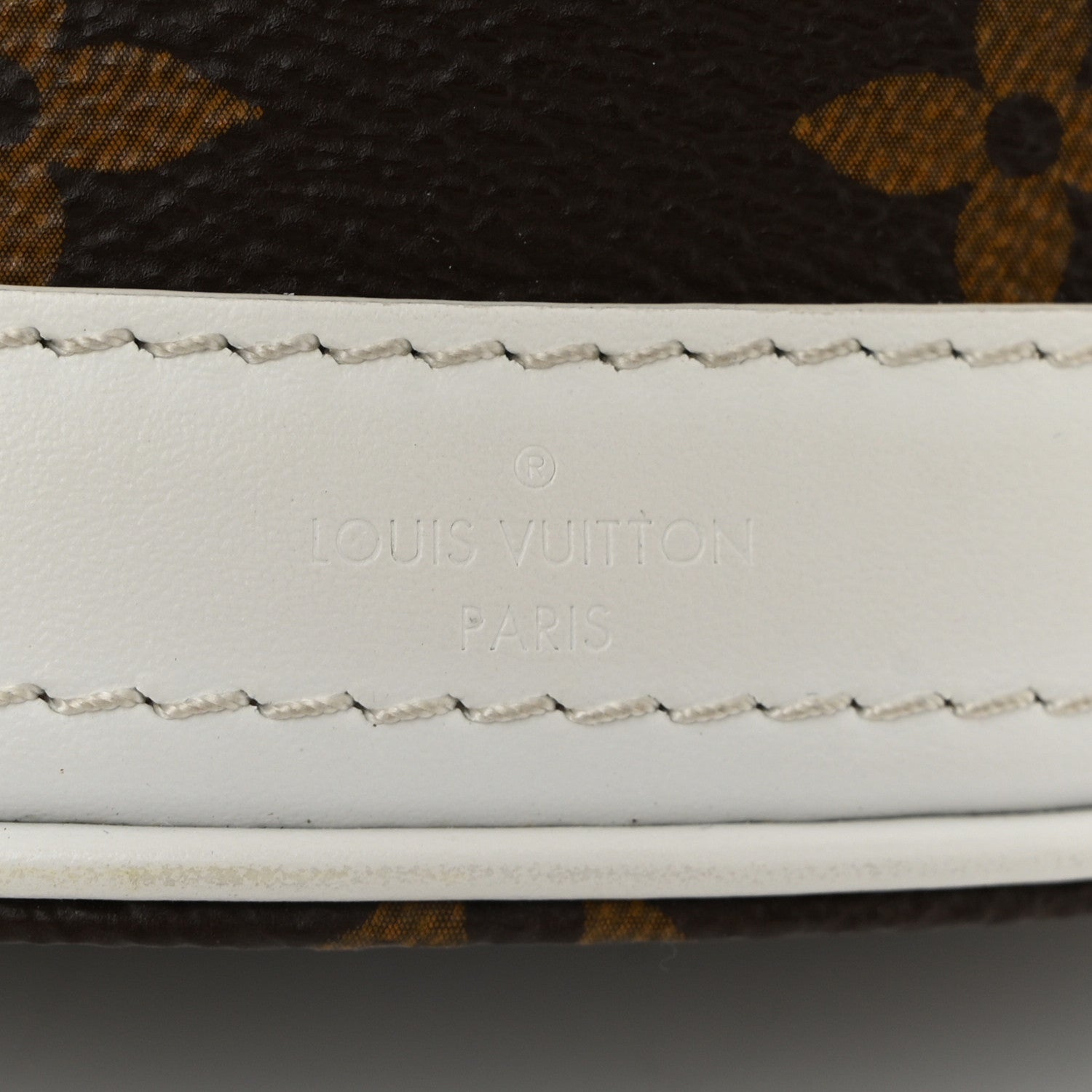 Monogram LV Match Nano Bucket Bag White